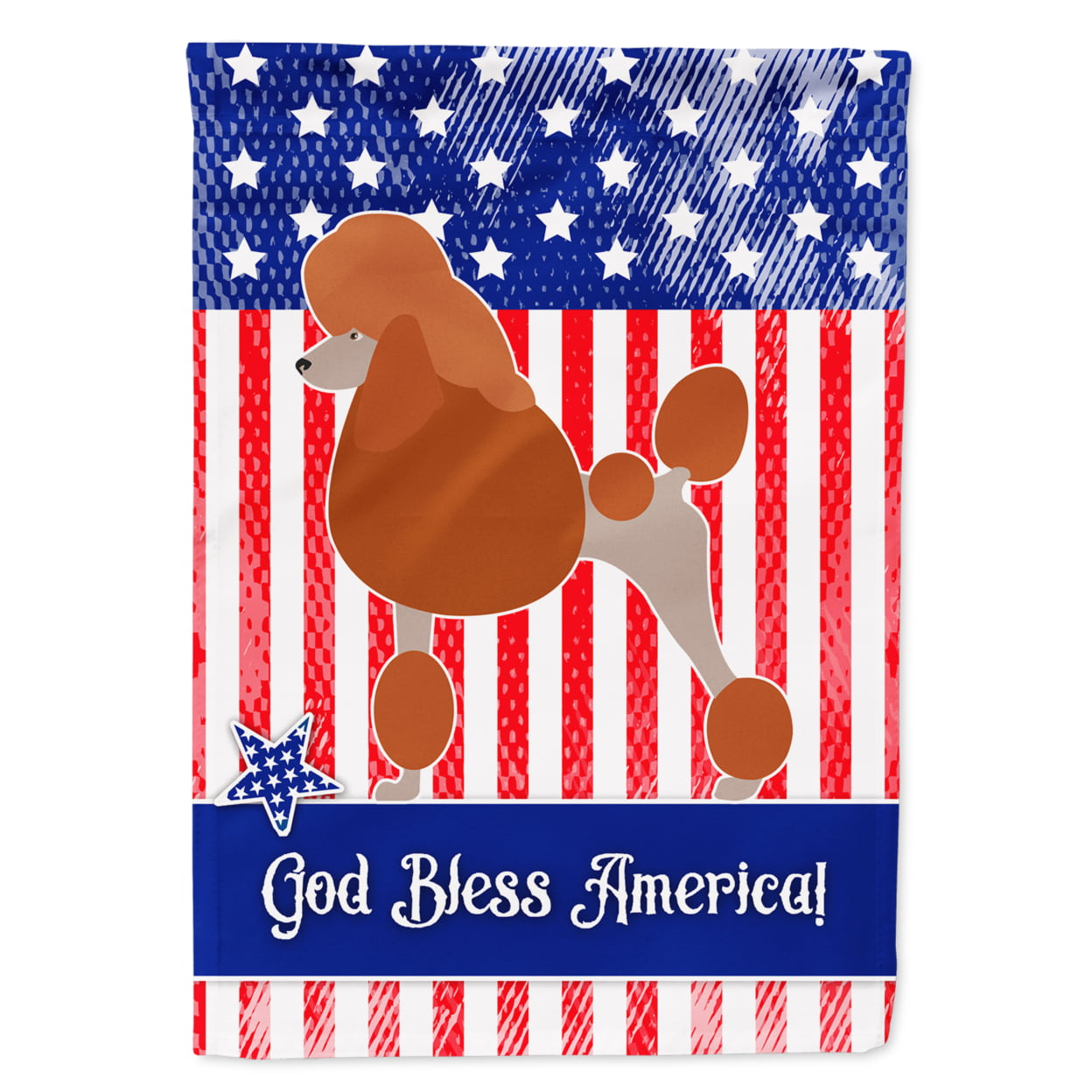 Royal Poodle American Garden Flag