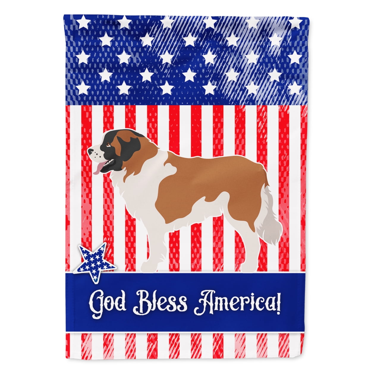 Moscow Watchdog American Flag Garden Size