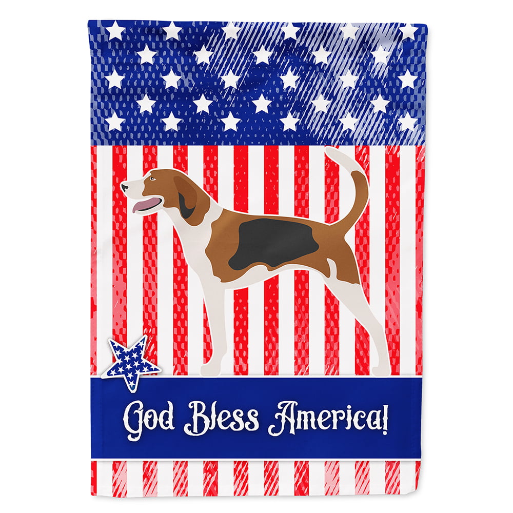 American Foxhound American Flag Canvas House Size