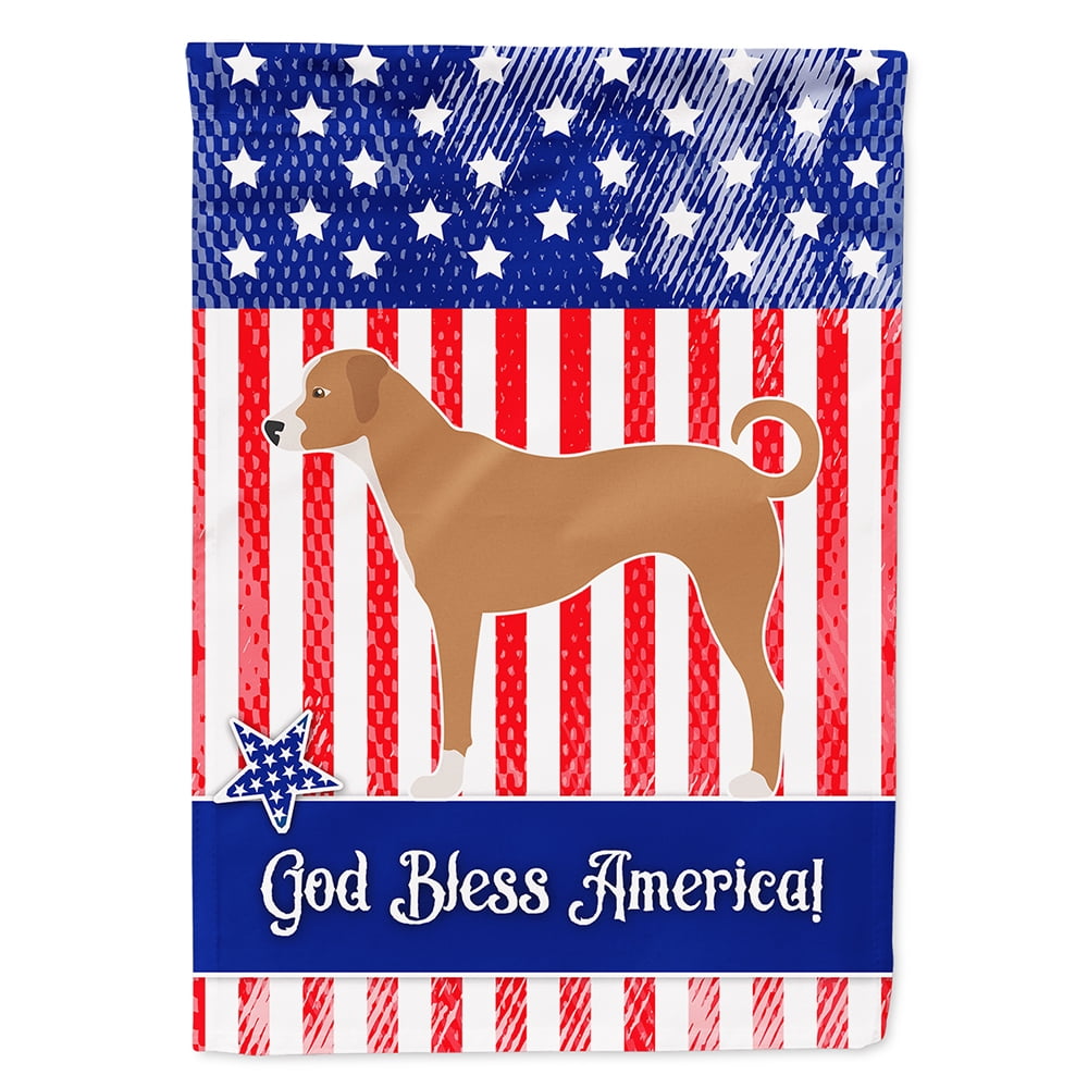 Australian Pinscher American Flag Canvas House Size