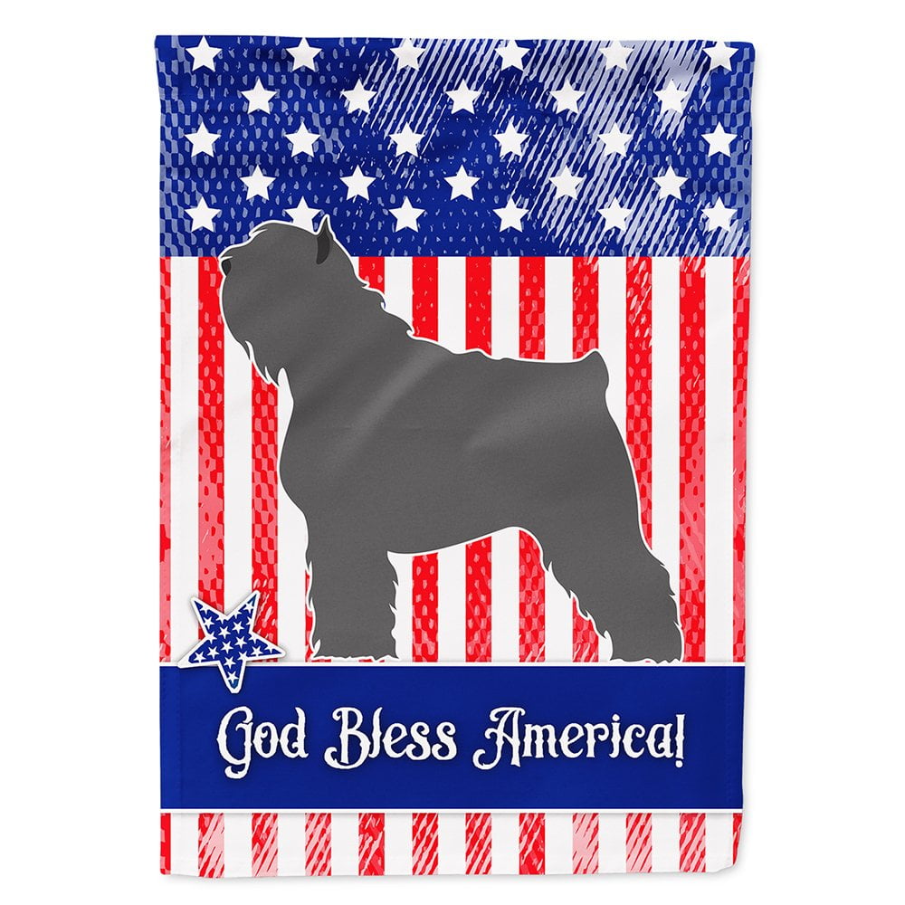 Bouvier des Flandres American Flag Canvas House Size