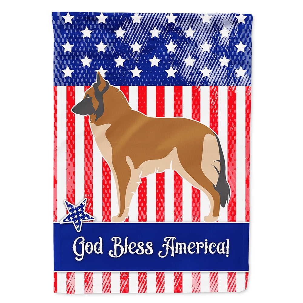 Belgian Tervuren American Flag Canvas House Size