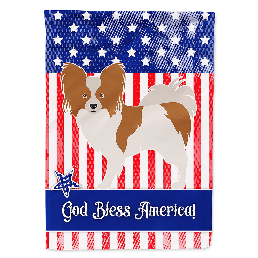 Papillon American Flag Canvas House Size