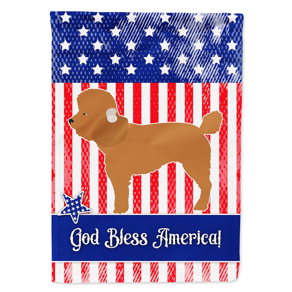 BB8397CHF Toy Poodle American Flag Canvas House Size