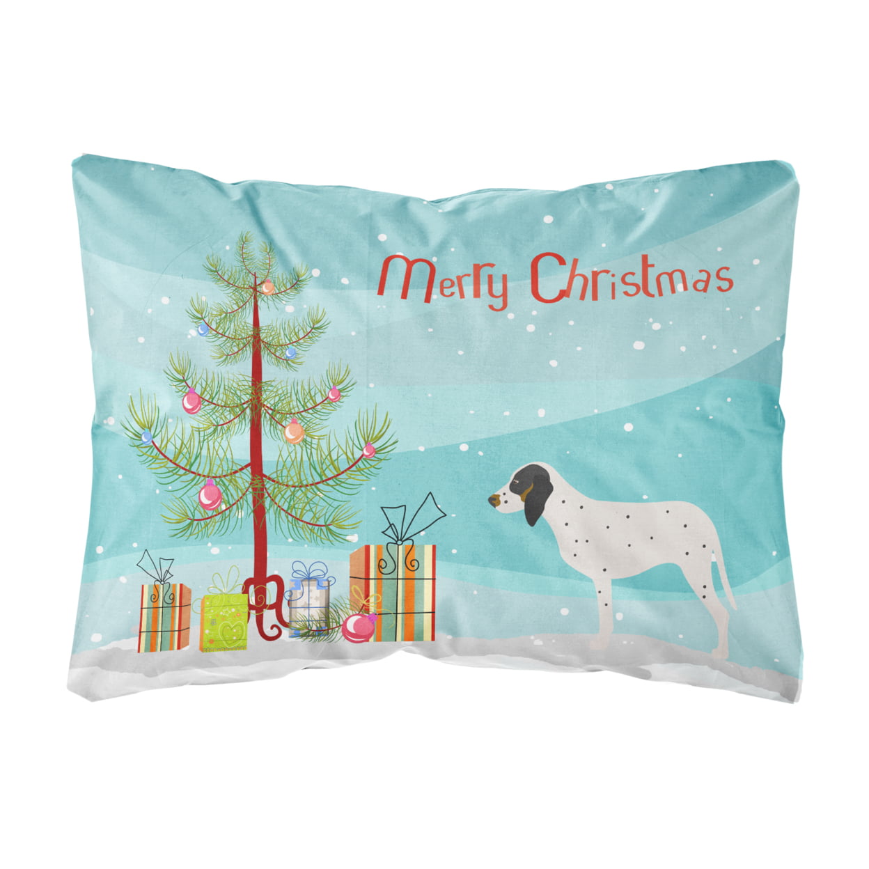 Picture of Carolines Treasures BB8437PW1216 Gascon Saintongeois Christmas Canvas Fabric Decorative Pillow