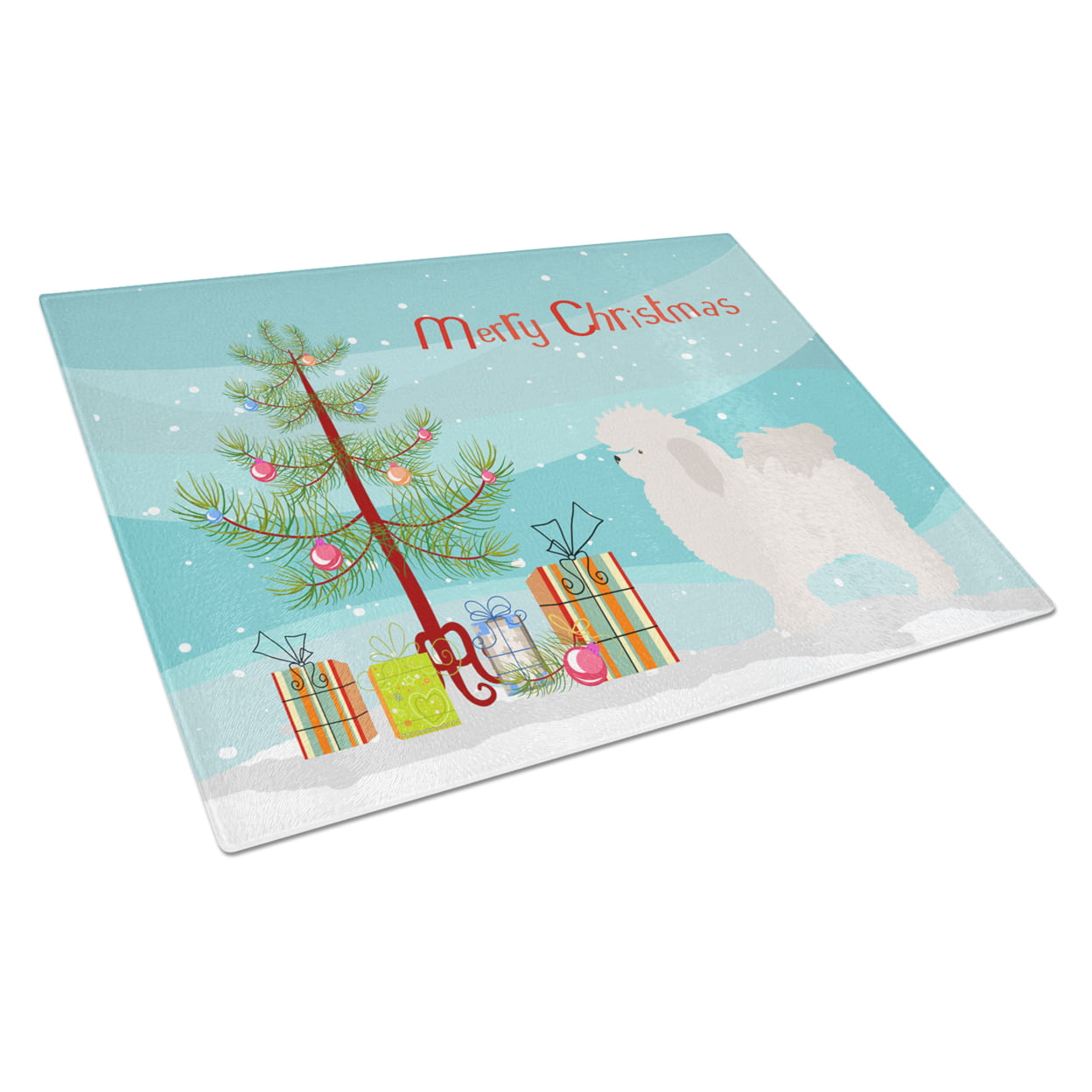 Bolognese Christmas Glass Cutting Board - Large