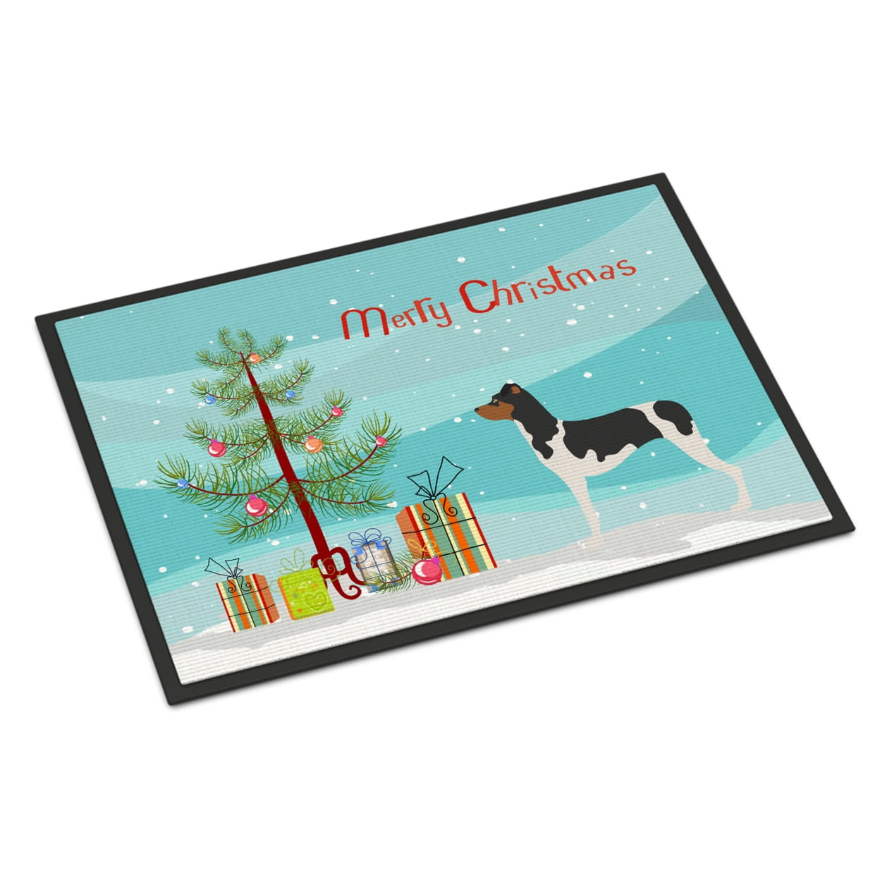 Picture of Carolines Treasures BB8477MAT Brazilian Terrier Christmas Indoor or Outdoor Mat - 18 x 27 in.