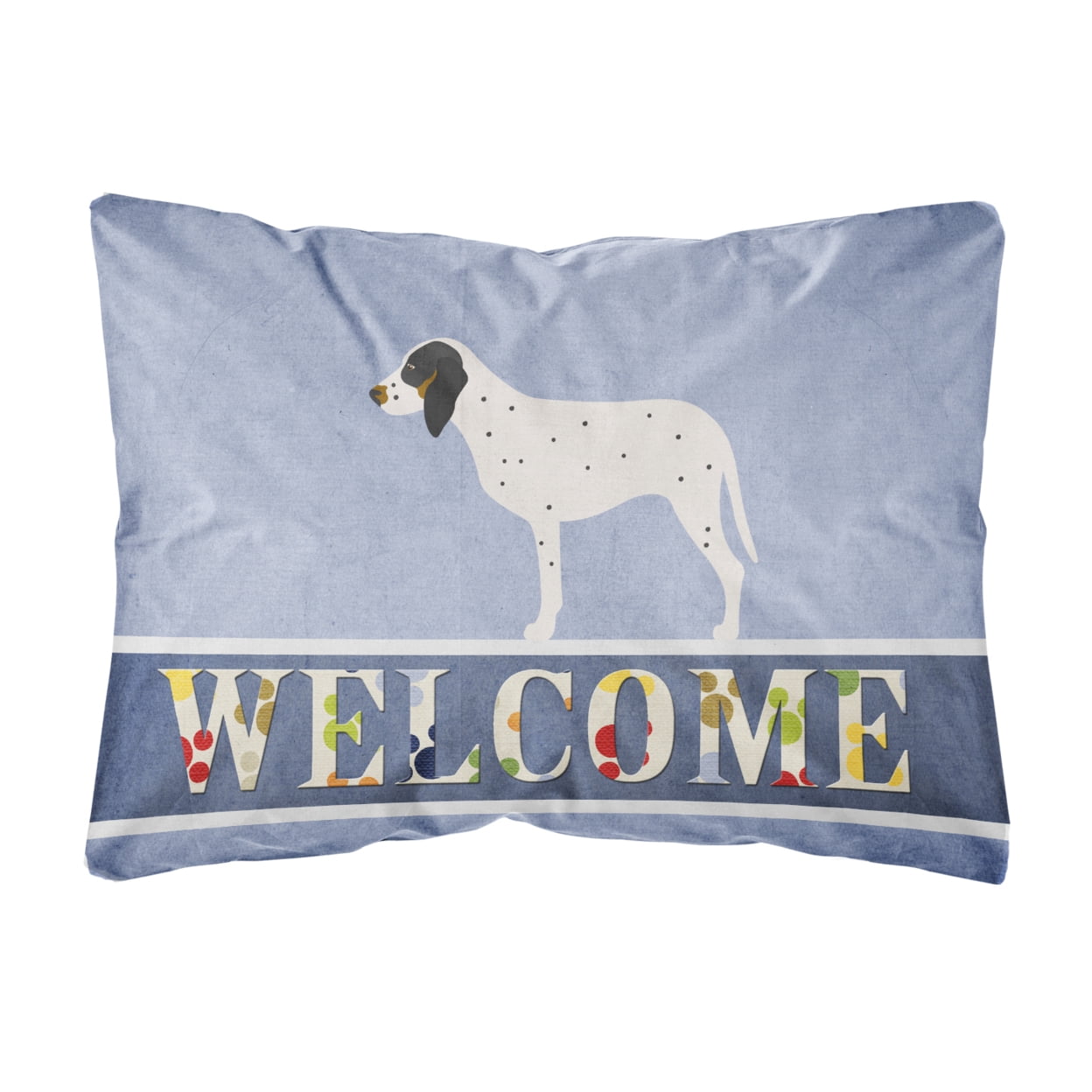 Gascon Saintongeois Welcome Canvas Fabric Decorative Pillow