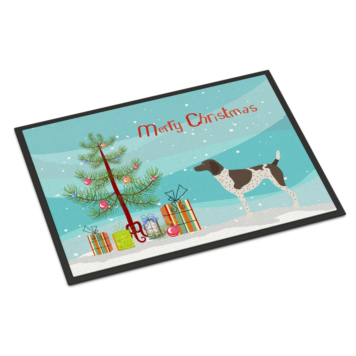 German Shorthaired Pointer Christmas Indoor or Outdoor Mat - 24 x 36 in.