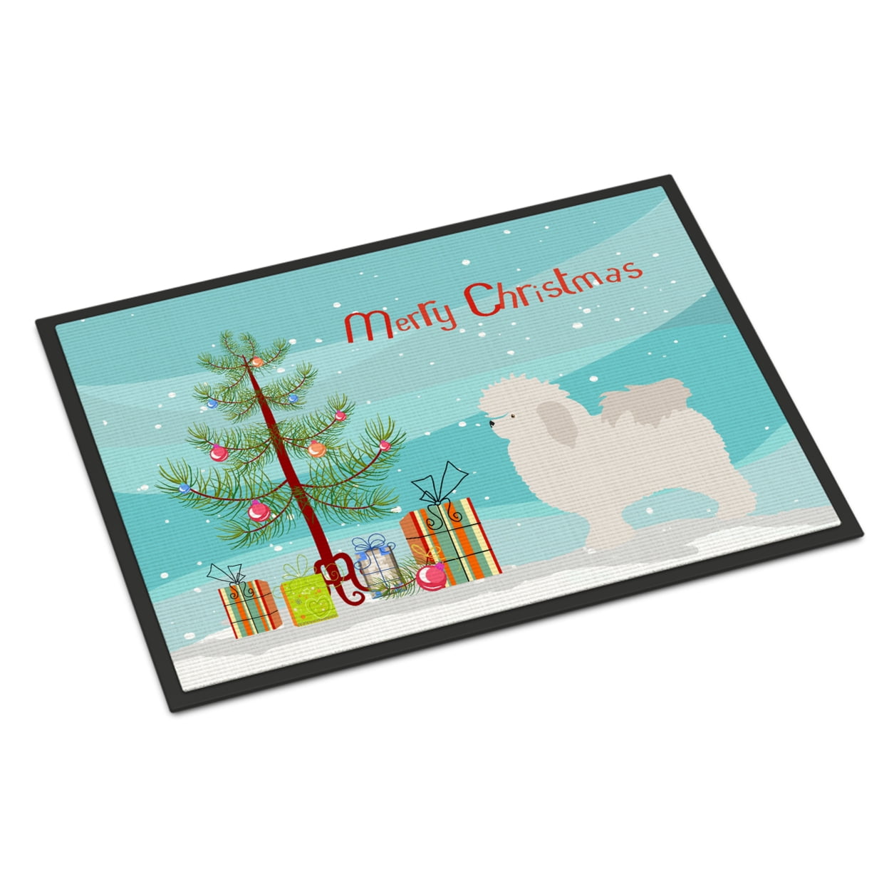 Picture of Carolines Treasures BB8471JMAT Bolognese Christmas Indoor or Outdoor Mat, 24 x 36 in.