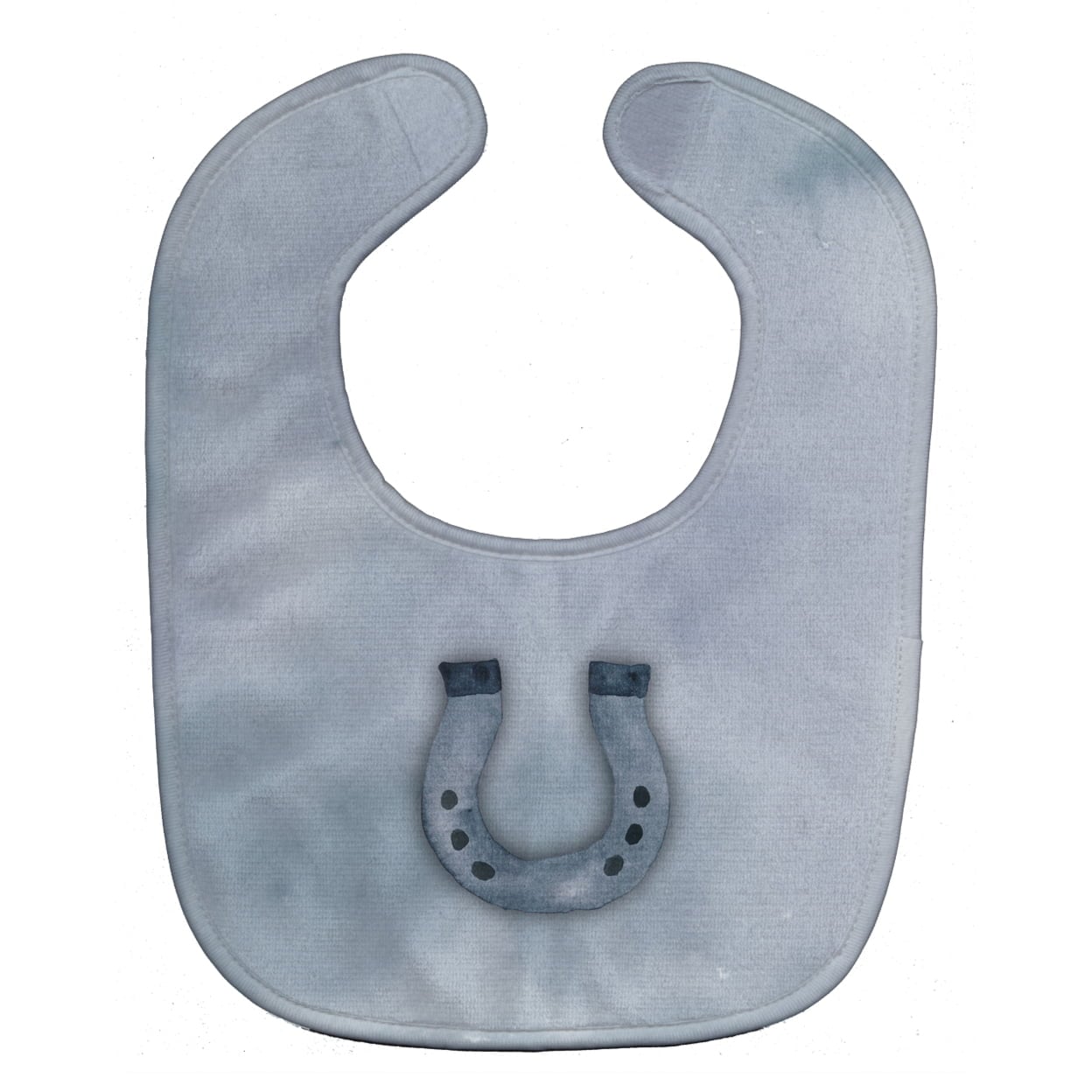 Horseshoe Watercolor Baby Bib