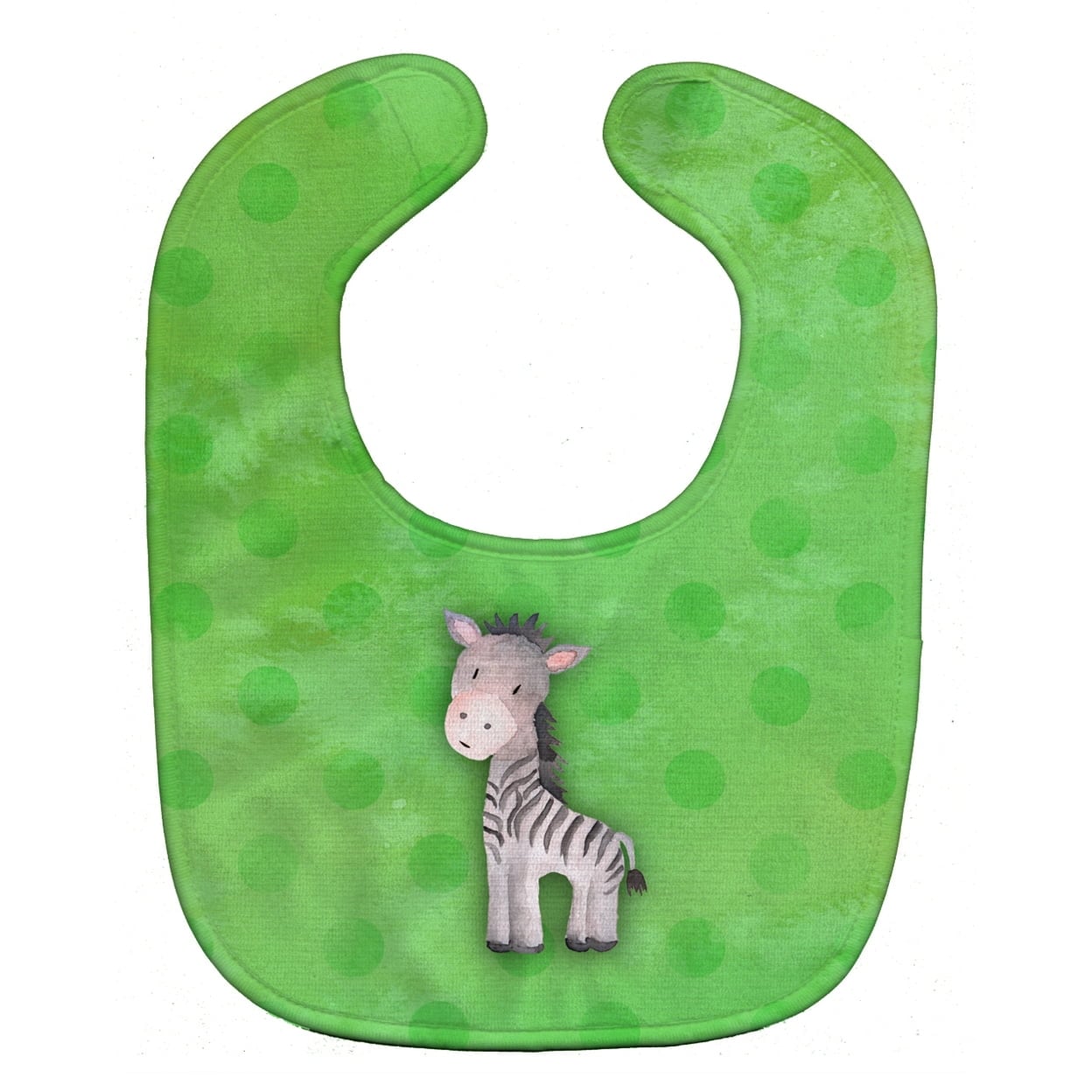 Polkadot Zebra Watercolor Baby Bib