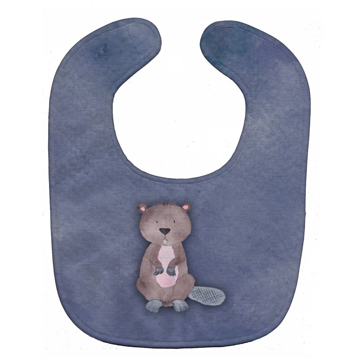 Beaver Watercolor Baby Bib