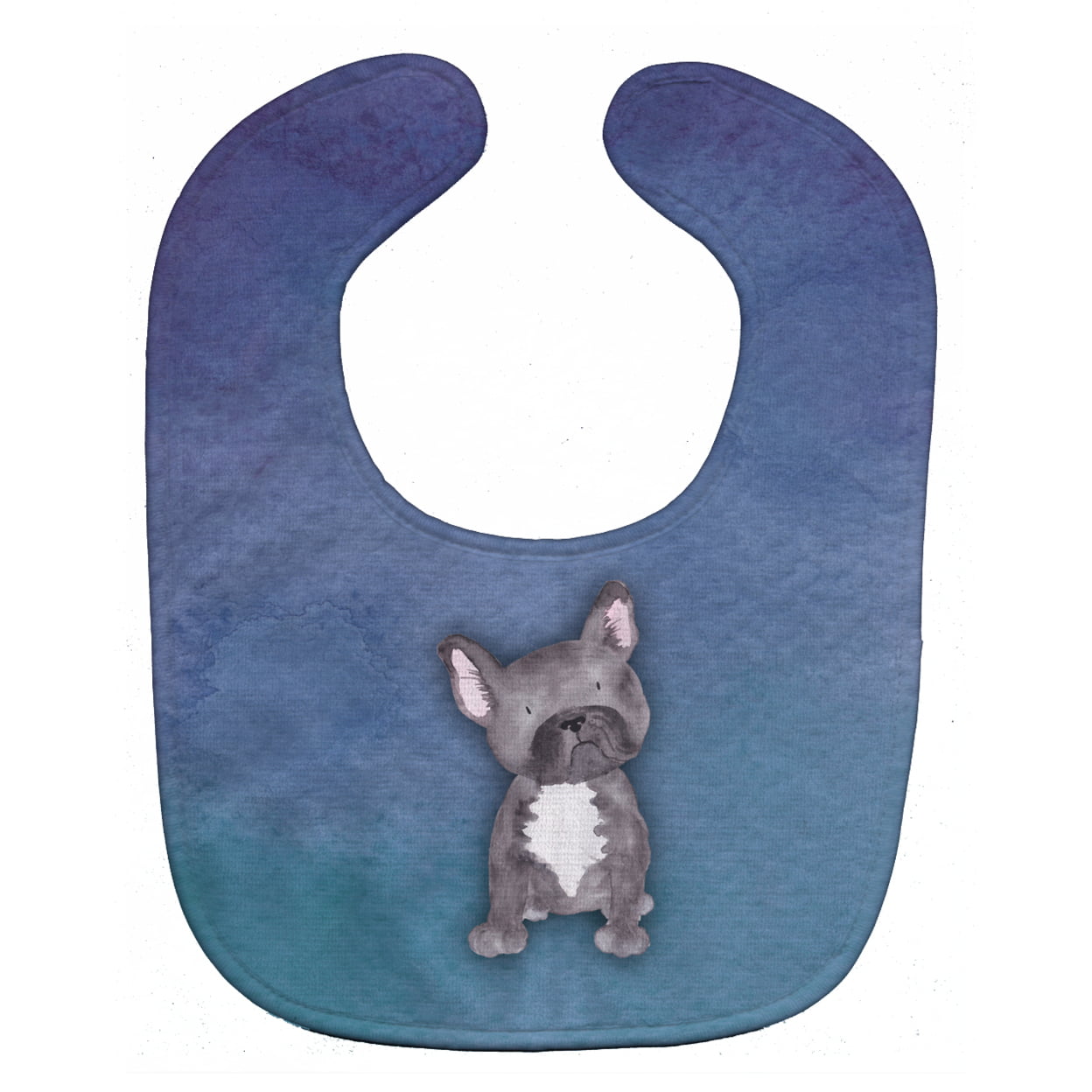 French Bulldog Watercolor Baby Bib