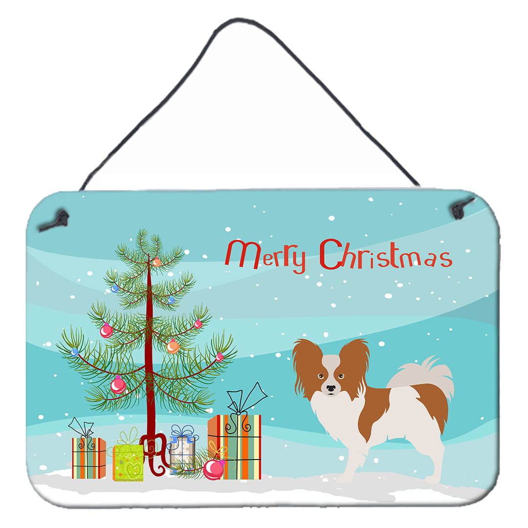 Papillon Christmas Wall or Door Hanging Prints - Multicolor
