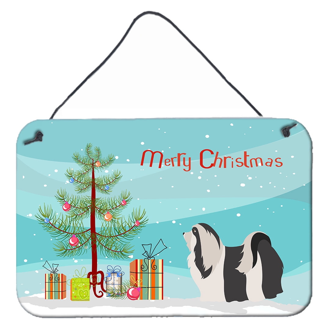 Havanese Christmas Wall or Door Hanging Prints - Multicolor