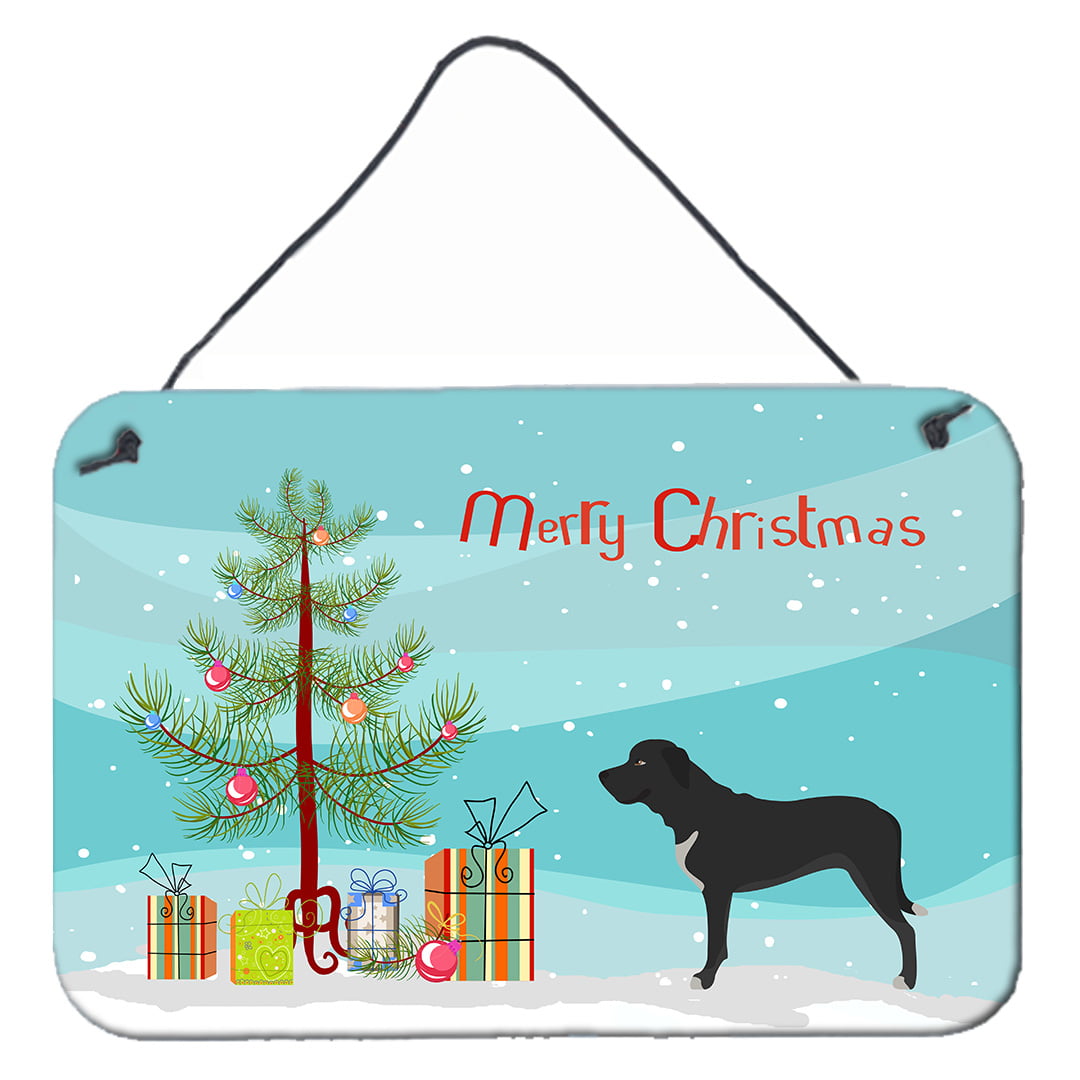 Picture of Carolines Treasures BB8490DS812 Broholmer Danish Mastiff Christmas Wall or Door Hanging Prints