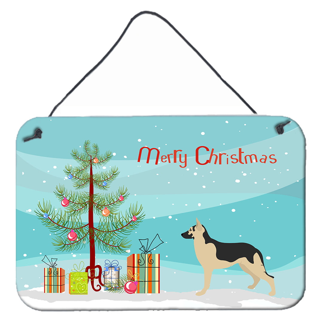 German Shepherd Christmas Wall or Door Hanging Prints