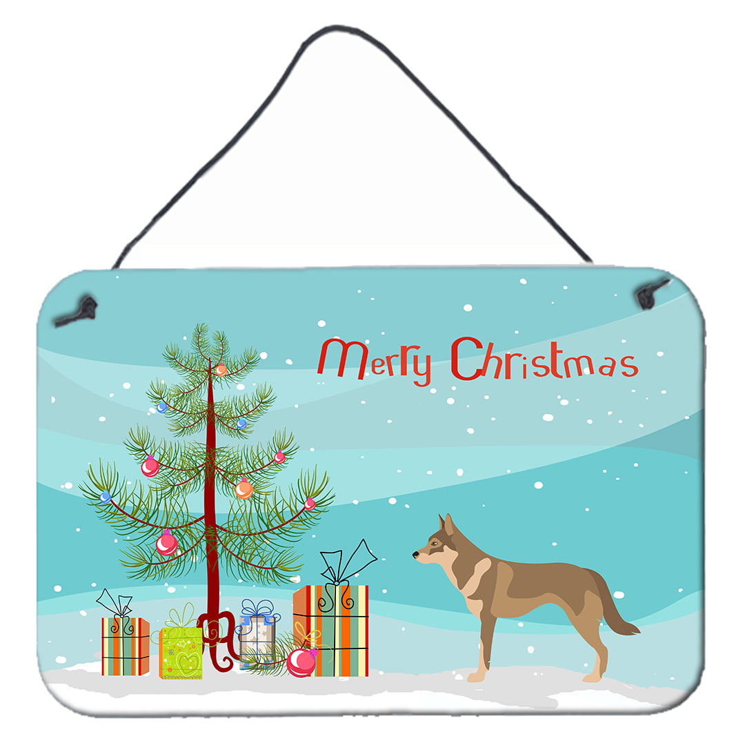 Czechoslovakian Wolfdog Christmas Wall or Door Hanging Prints
