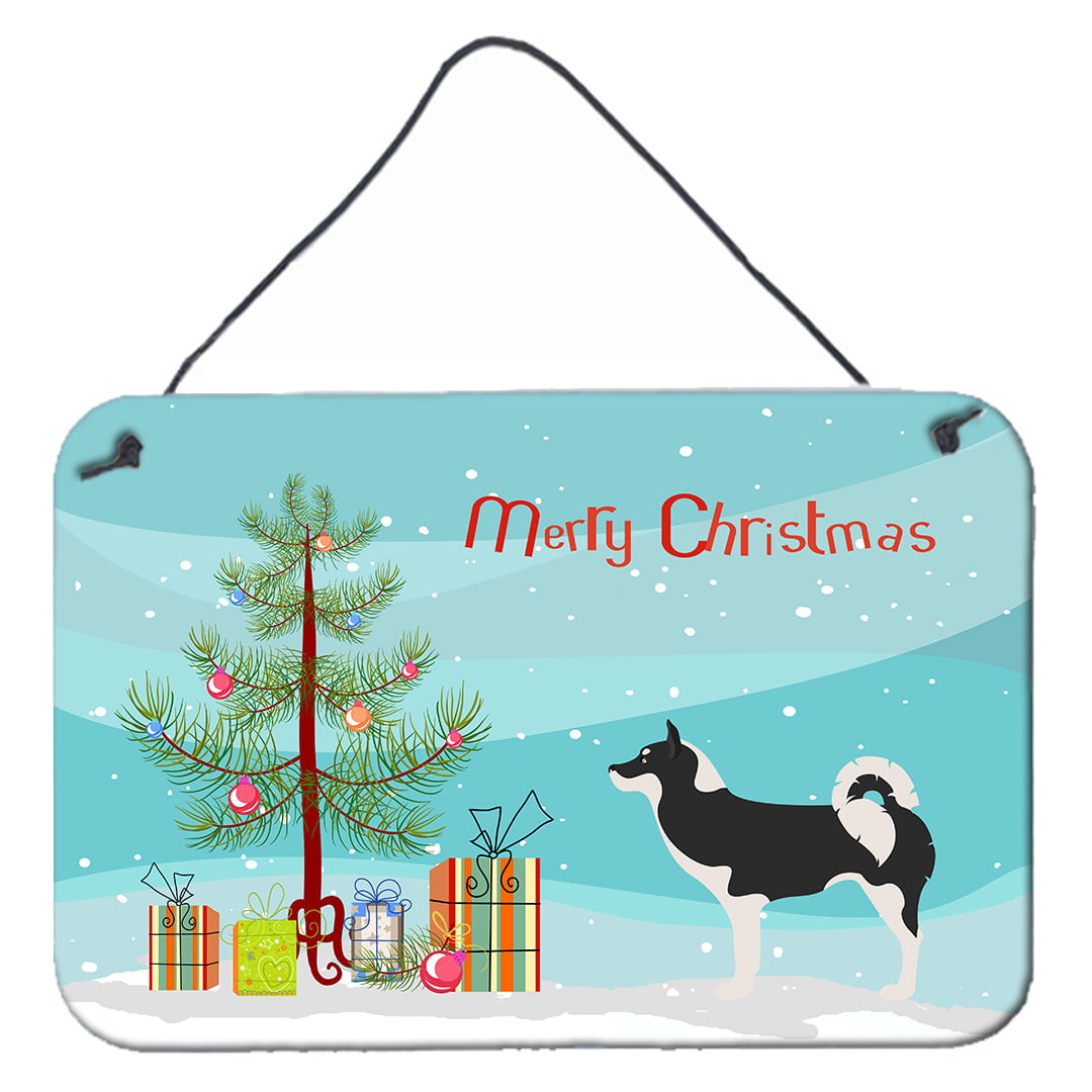 Greenland Dog Christmas Wall or Door Hanging Prints