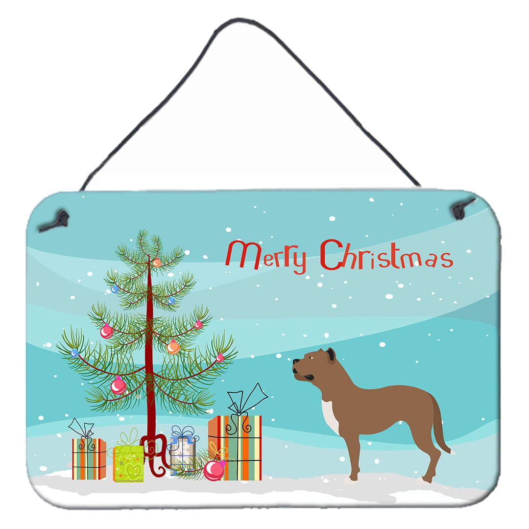 Perro de Presa Canario Christmas Wall or Door Hanging Prints