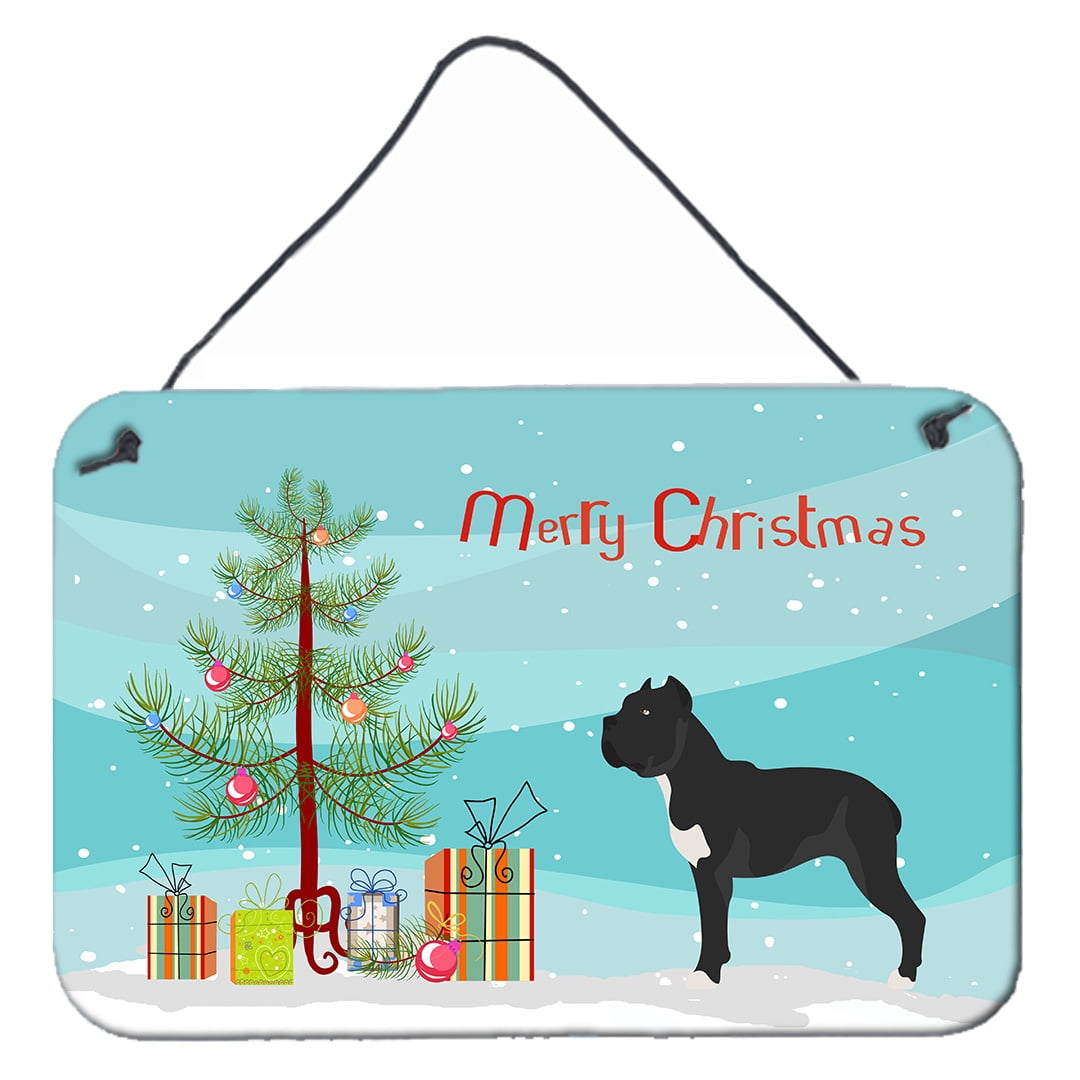 Picture of Carolines Treasures BB8507DS812 Cane Corso Christmas Wall or Door Hanging Prints