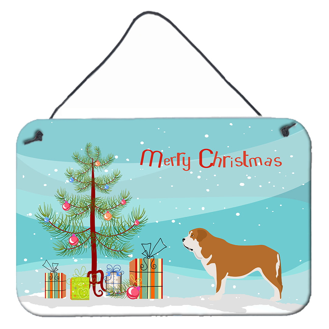 Mastin Epanol Spanish Mastiff Christmas Wall or Door Hanging Prints