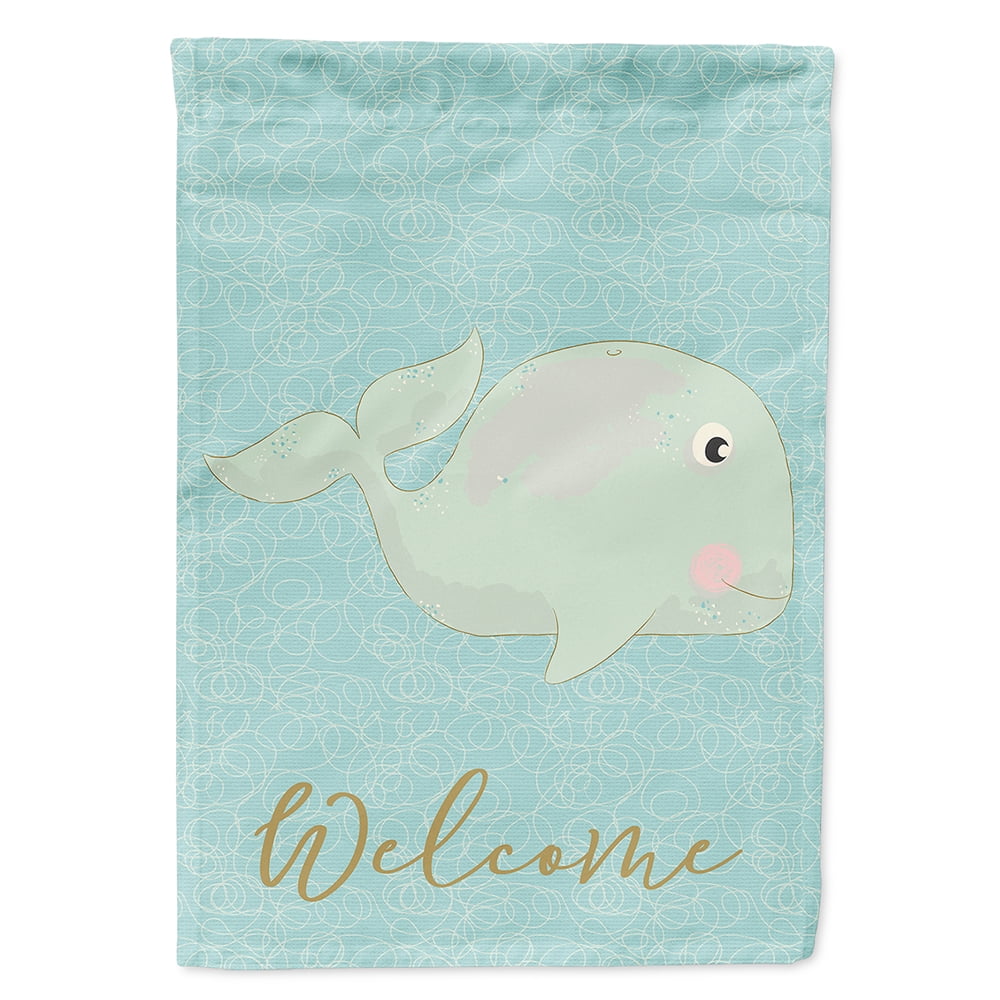 BB8586GF Whale Welcome Garden Flag