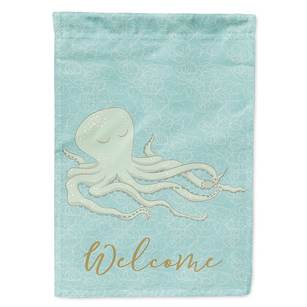 BB8573CHF Octopus Welcome Flag Canvas House Size
