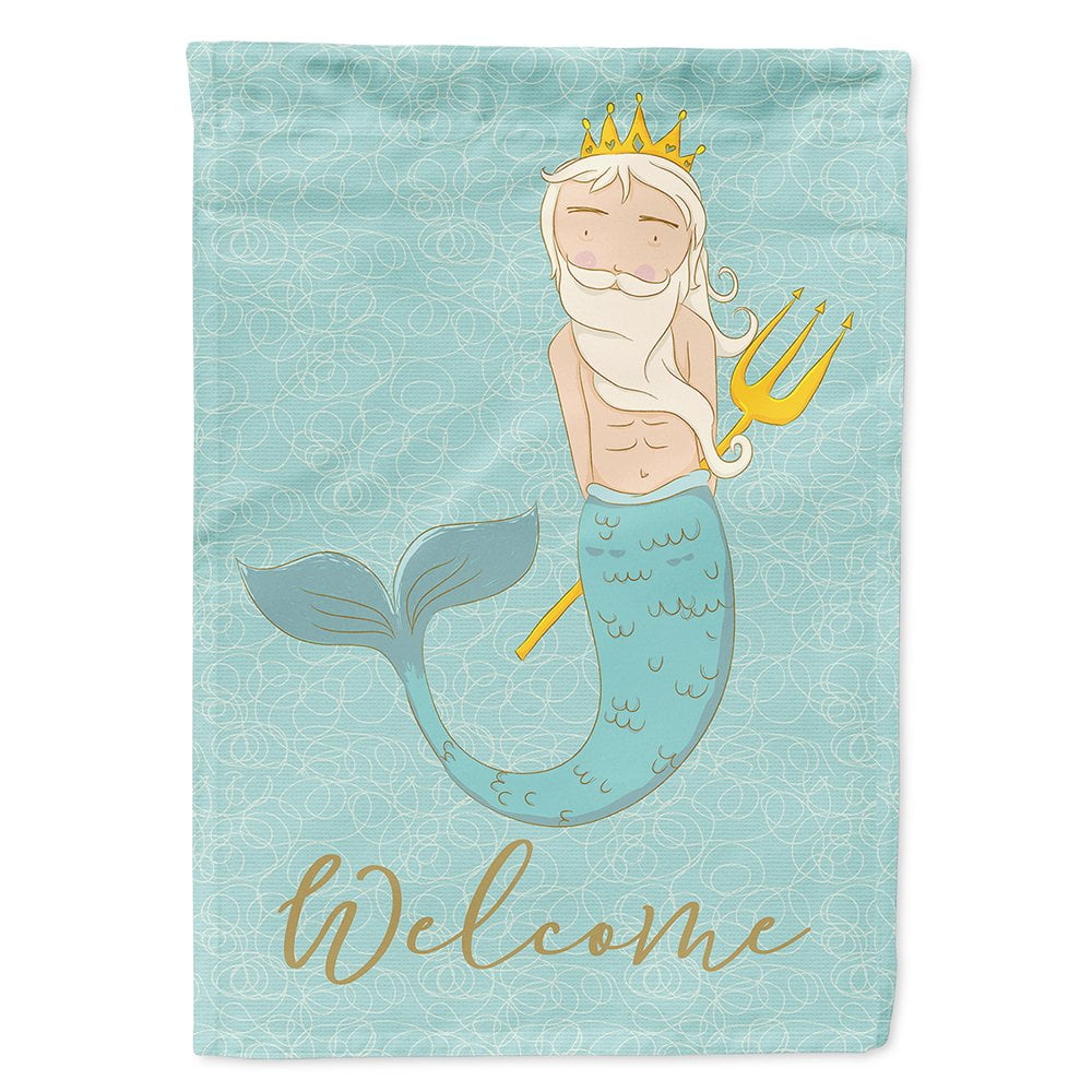 Neptune Merman Welcome Flag Canvas House Size