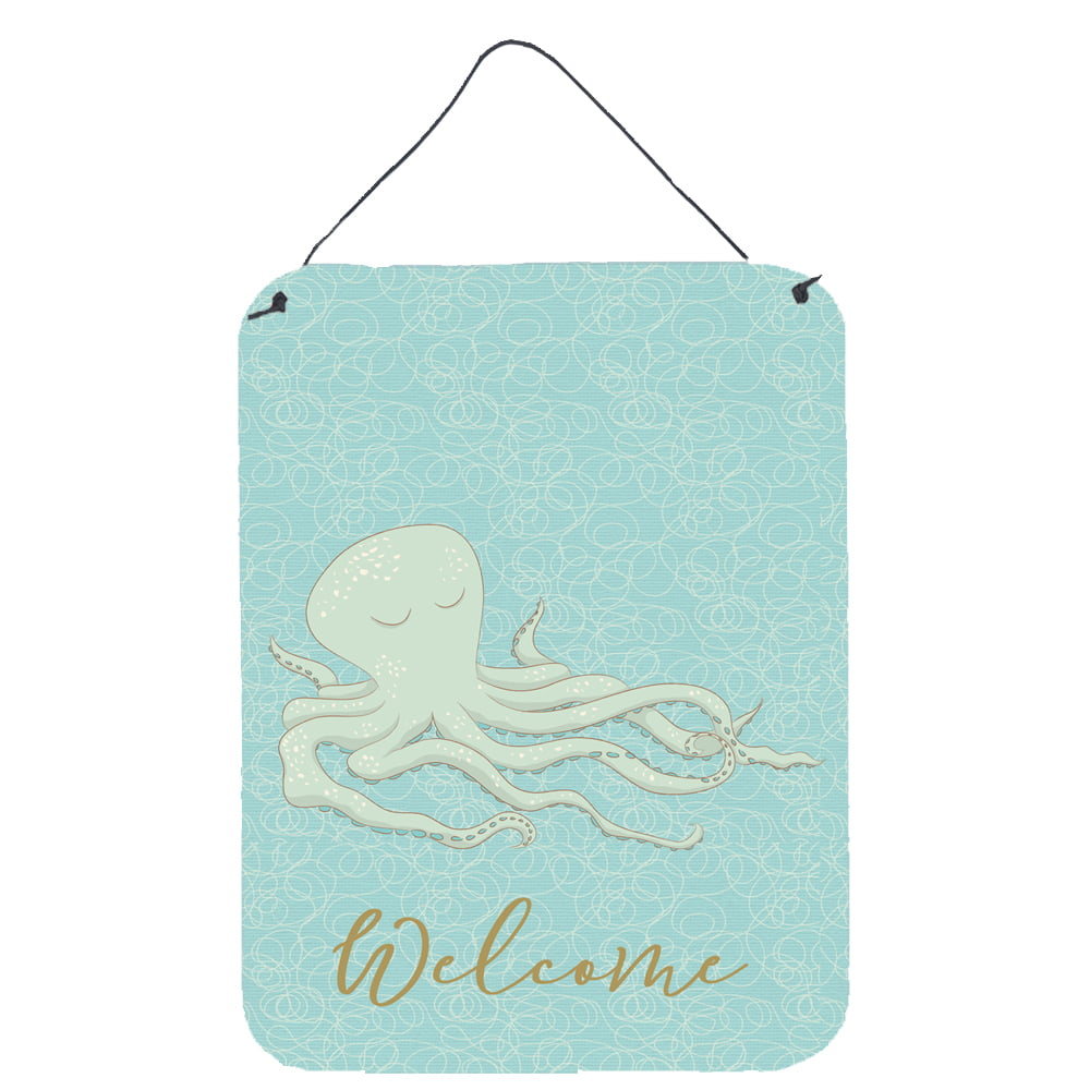 BB8573DS1216 Octopus Welcome Wall or Door Hanging Prints