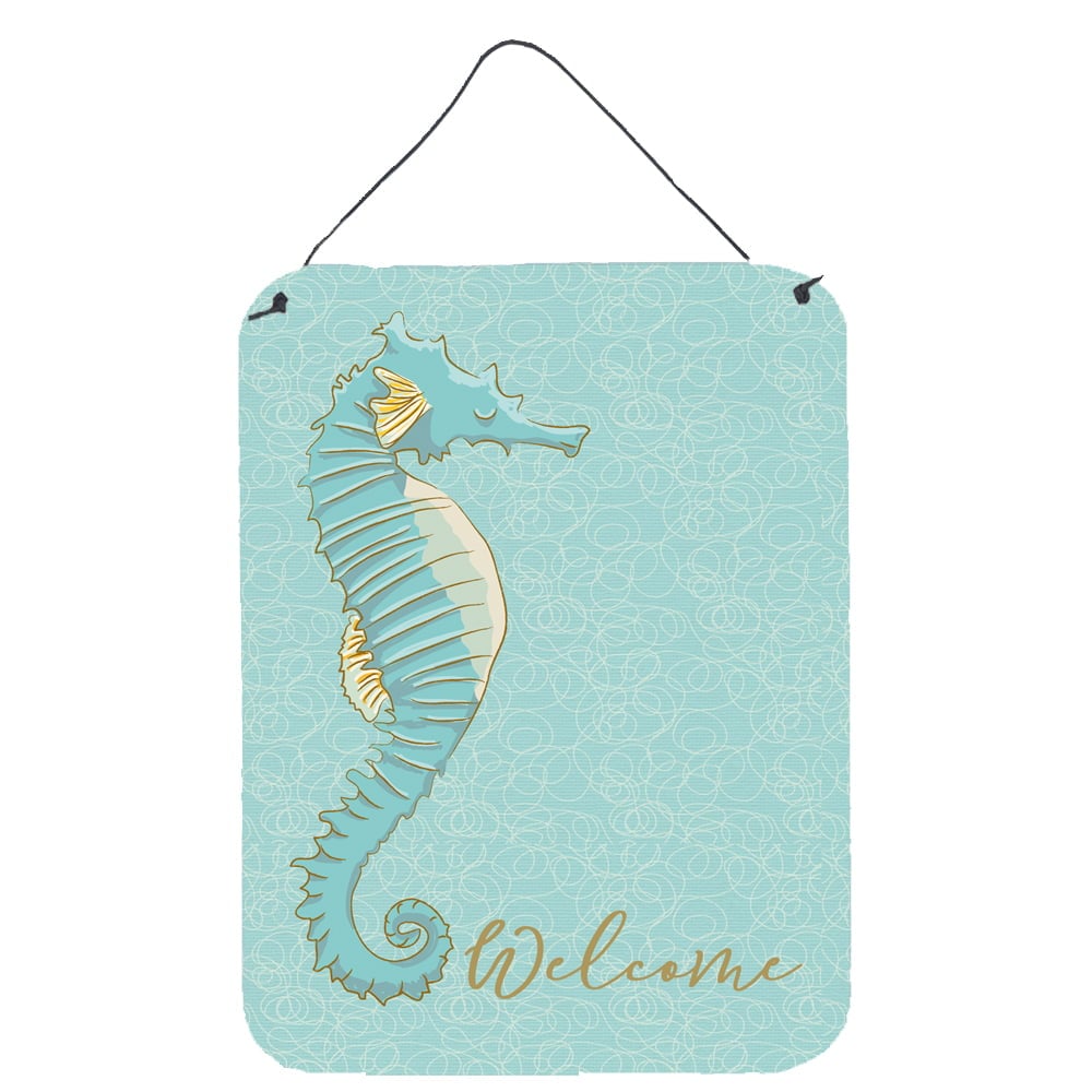 BB8575DS1216 Seahorse Welcome Wall or Door Hanging Prints
