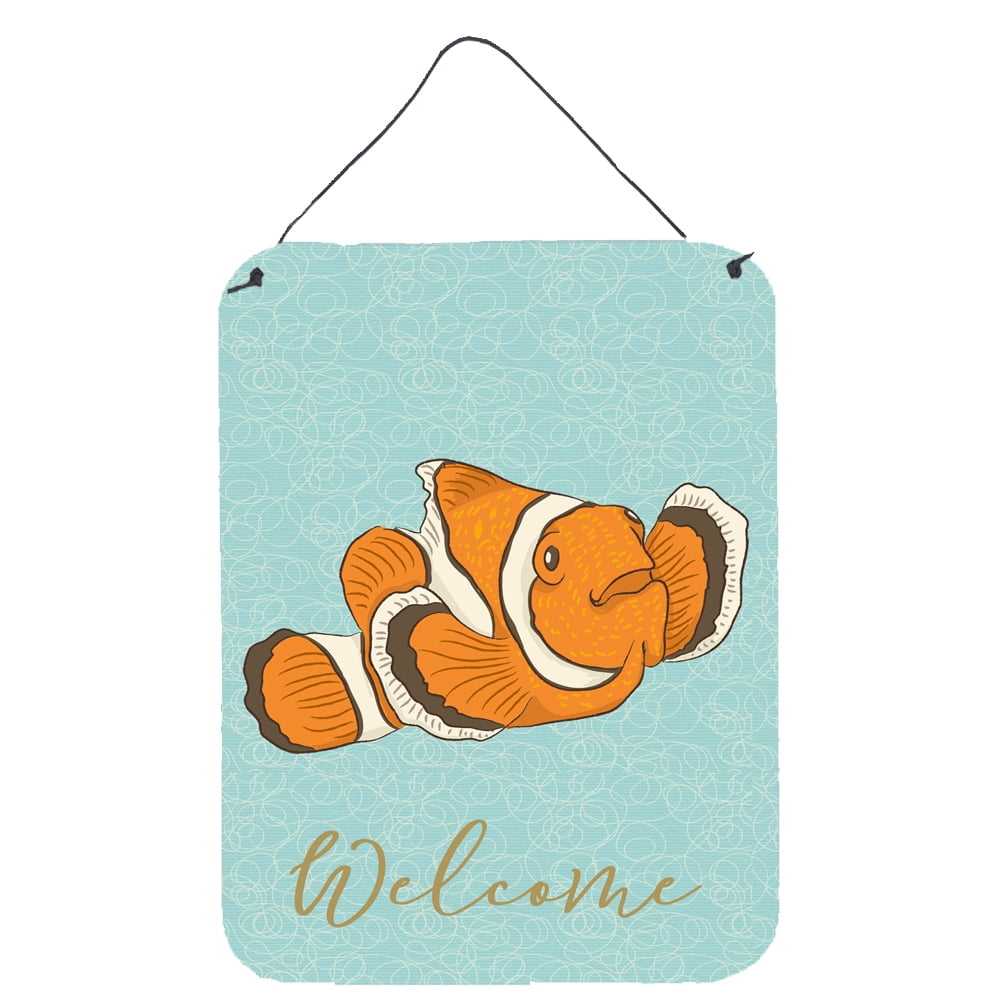 BB8580DS1216 Clown Fish Welcome Wall or Door Hanging Prints