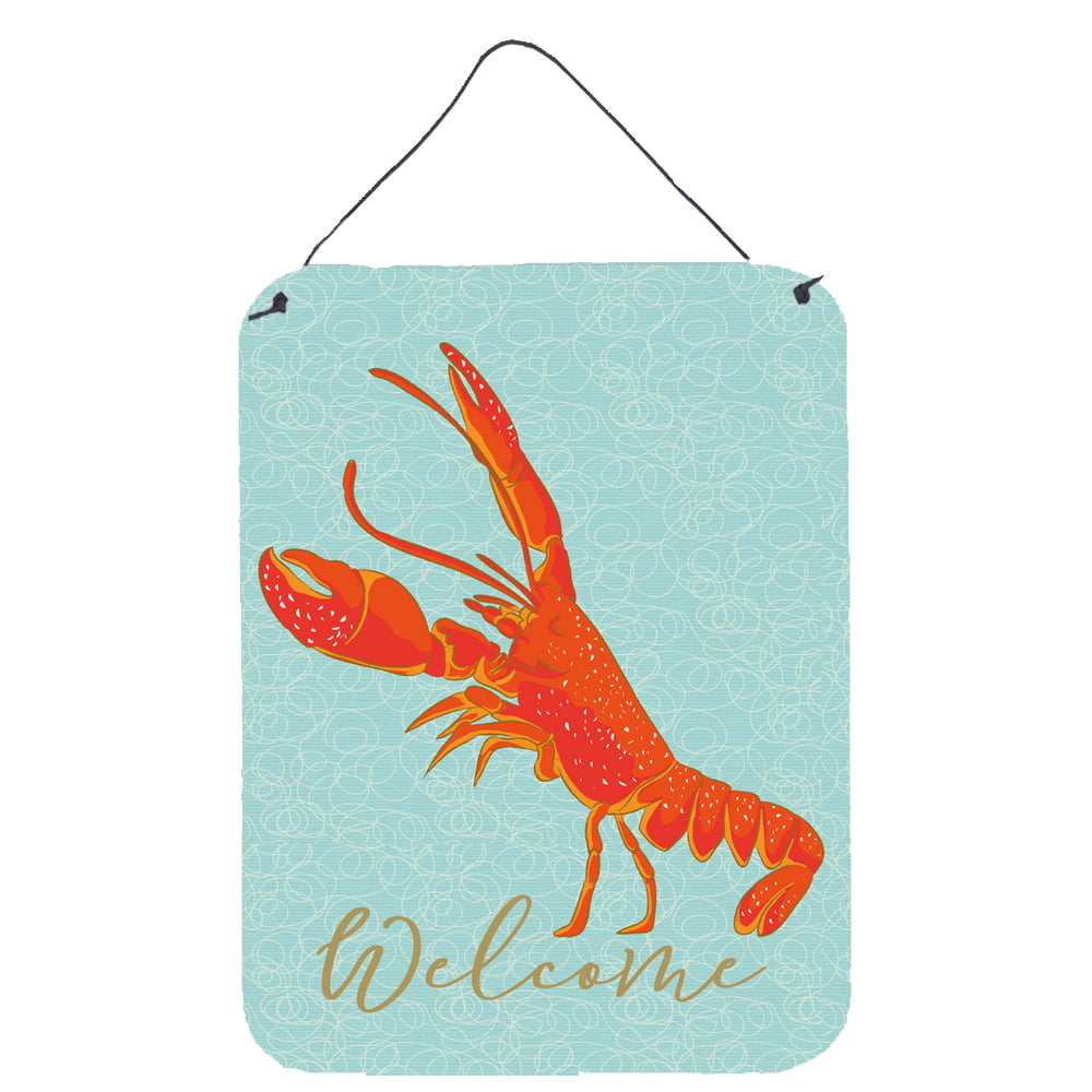 Picture of Carolines Treasures BB8585DS1216 Lobster Welcome Wall or Door Hanging Prints