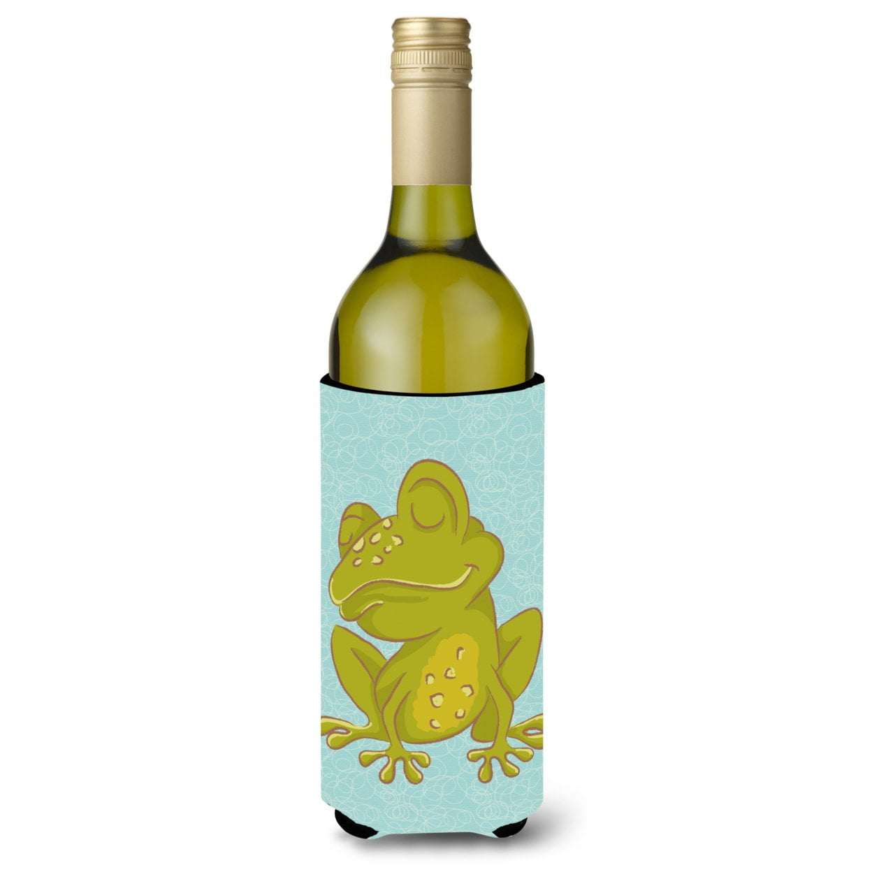 Picture of Carolines Treasures BB8564LITERK Frog Wine Bottle Beverge Insulator Hugger