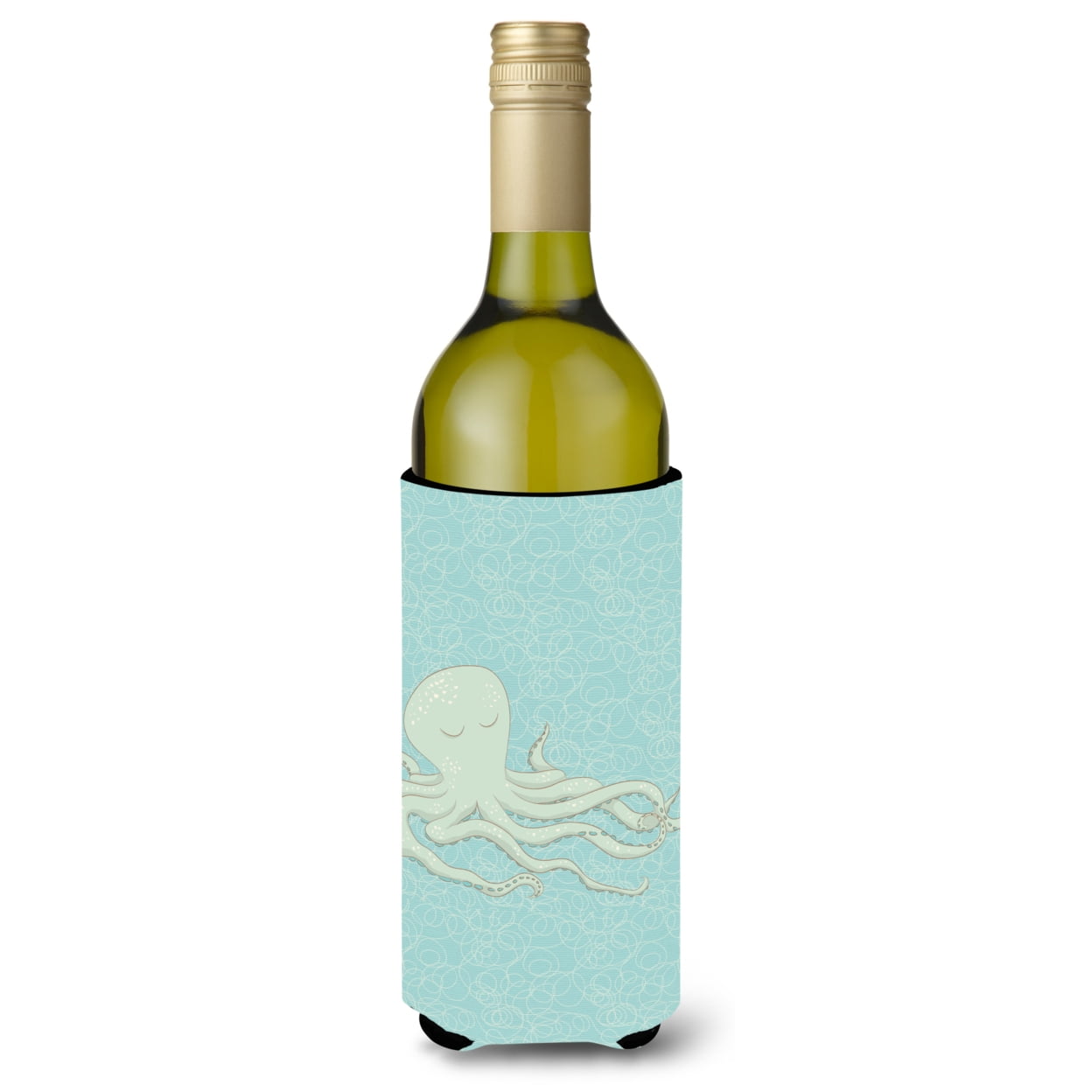 Picture of Carolines Treasures BB8573LITERK Octopus Wine Bottle Beverge Insulator Hugger