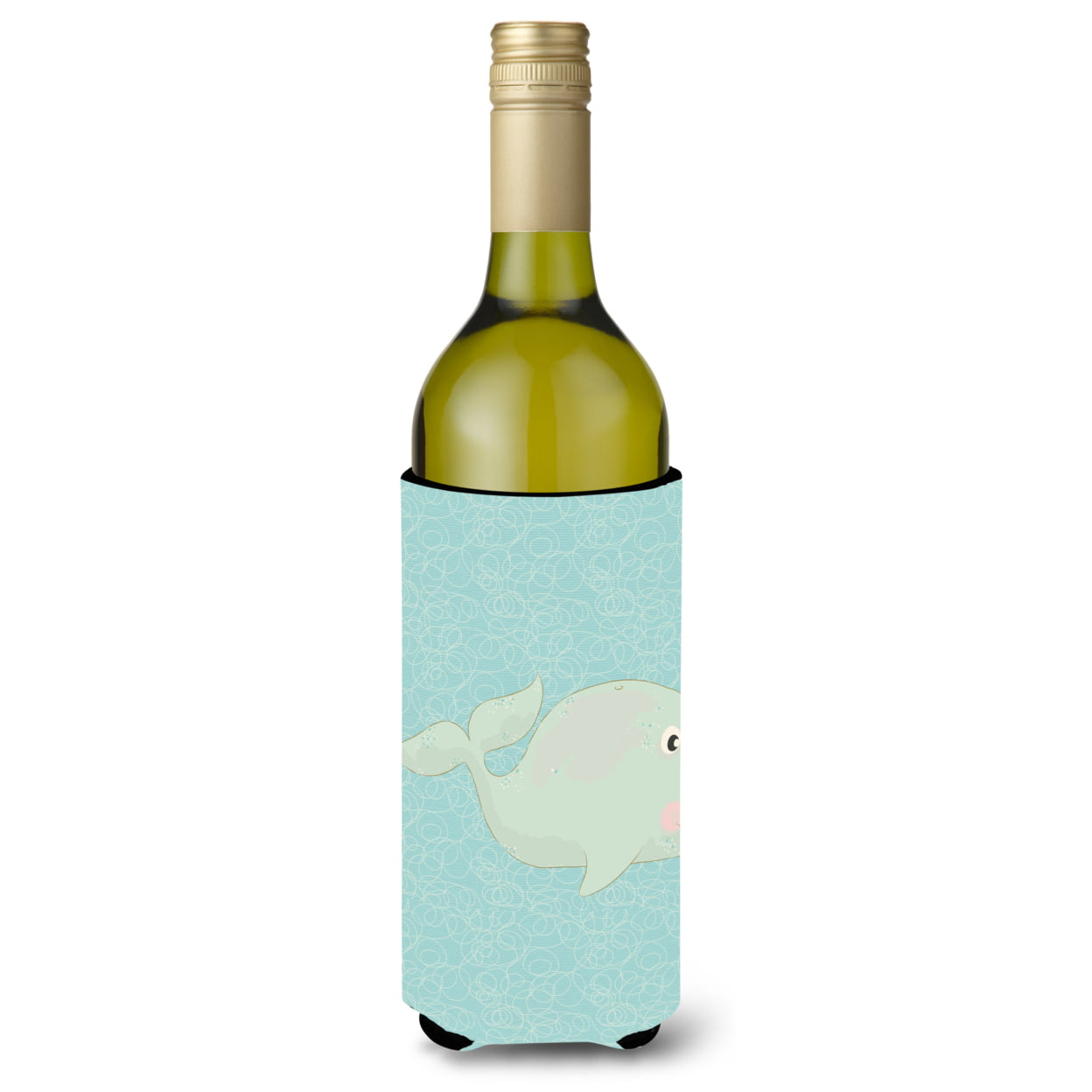 Picture of Carolines Treasures BB8586LITERK Whale Wine Bottle Beverge Insulator Hugger