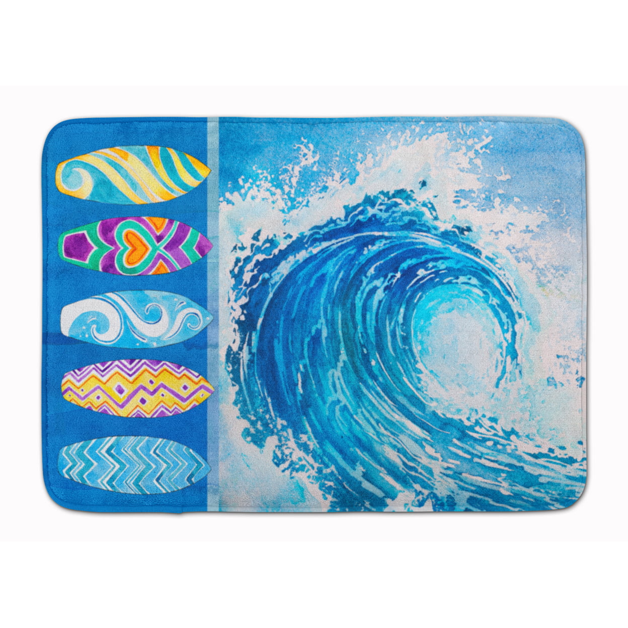 BB8528RUG Surf Boards and Wave Machine Washable Memory Foam Mat