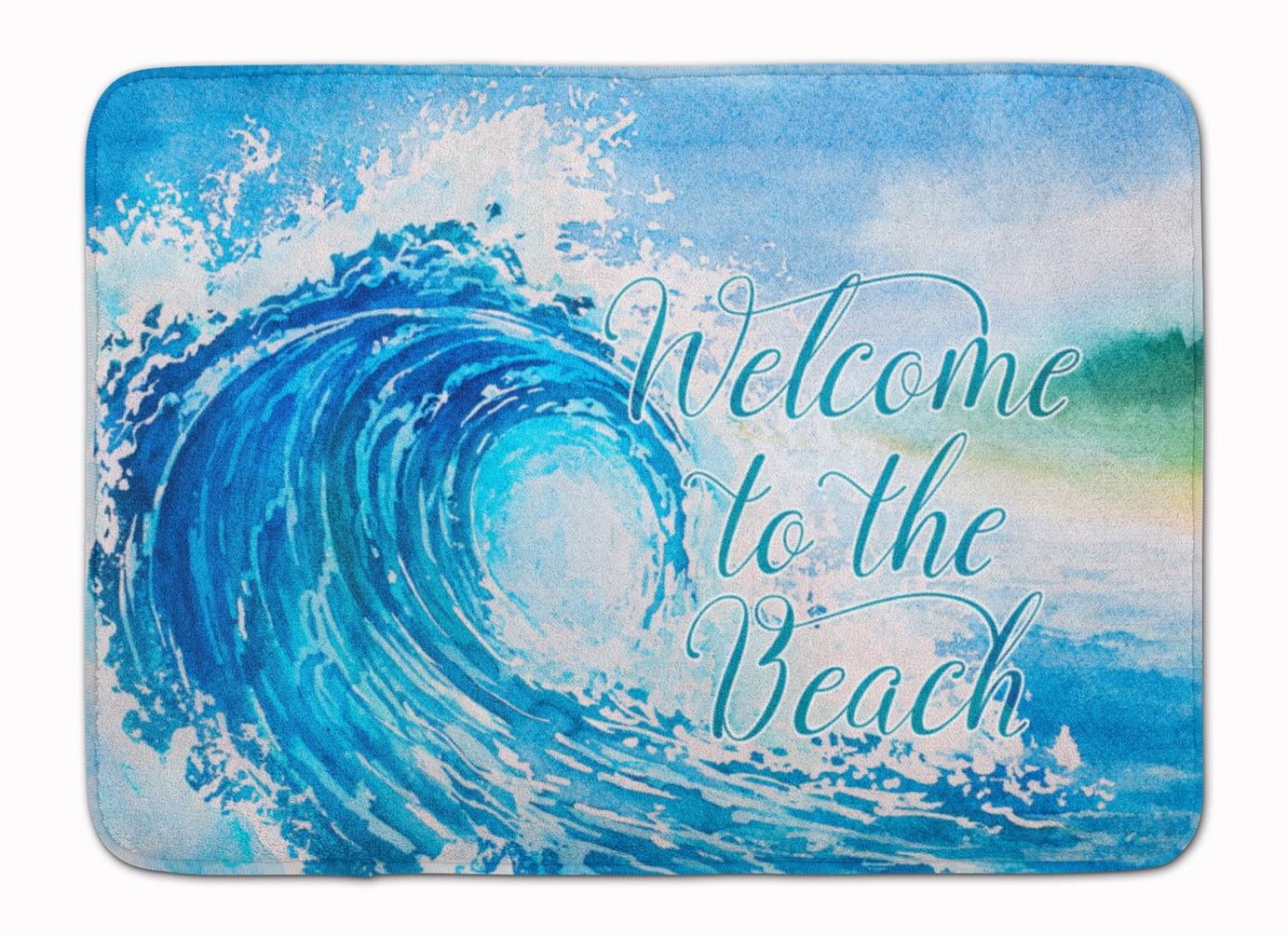 BB8529RUG Wave Welcome Machine Washable Memory Foam Mat