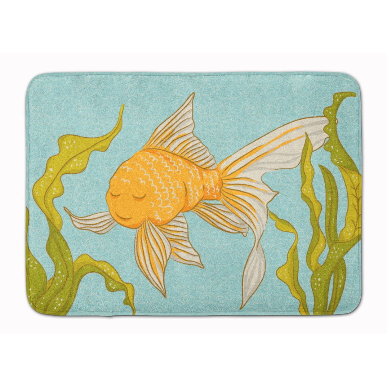 BB8544RUG Gold Fish Machine Washable Memory Foam Mat
