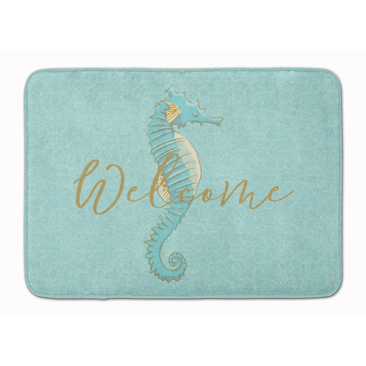 BB8547RUG Seahorse Welcome Machine Washable Memory Foam Mat