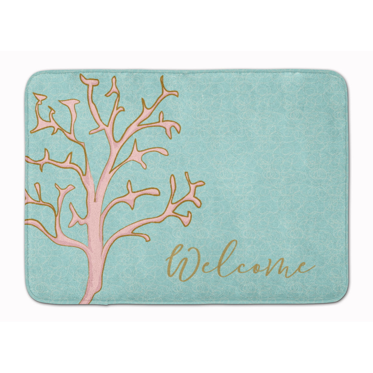 BB8556RUG Coral Welcome Machine Washable Memory Foam Mat
