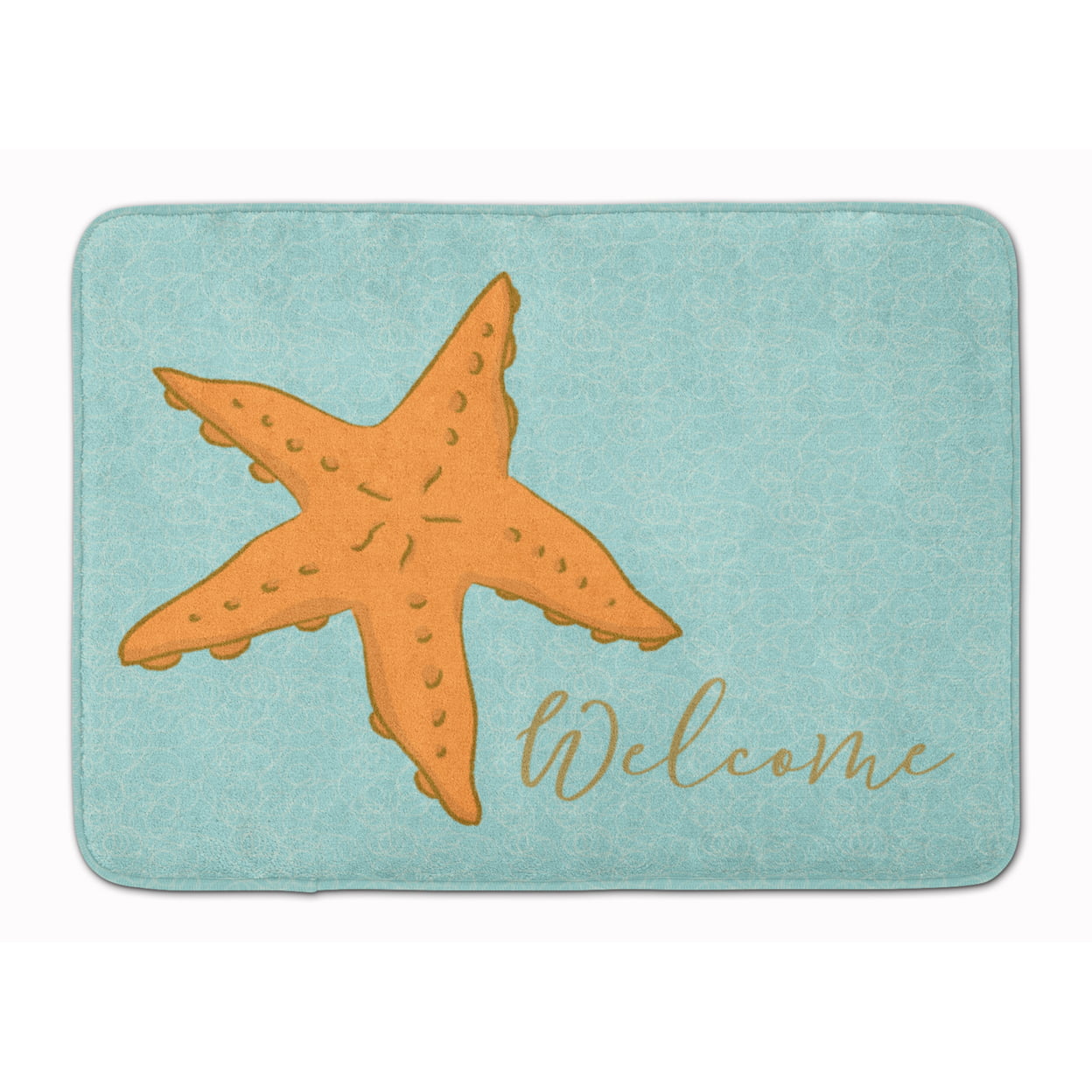 BB8559RUG Starfish Welcome Machine Washable Memory Foam Mat