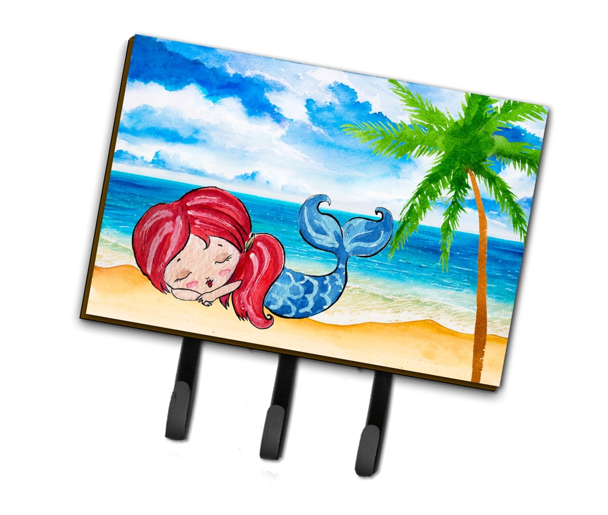 BB8513TH68 Mermaid on the Beach Leash or Key Holder