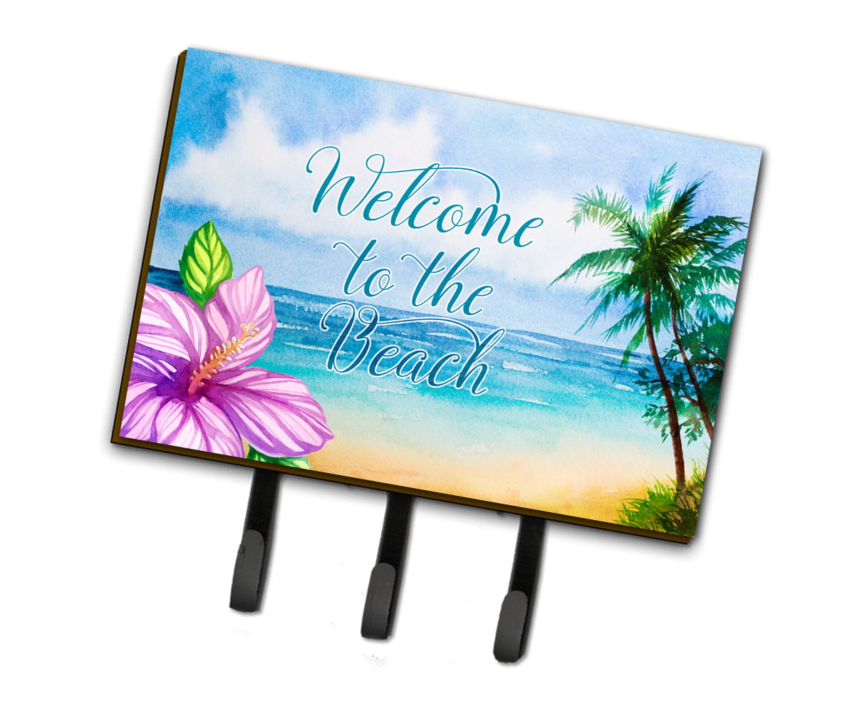 Picture of Carolines Treasures BB8530TH68 Beach Scene Welcome Leash or Key Holder