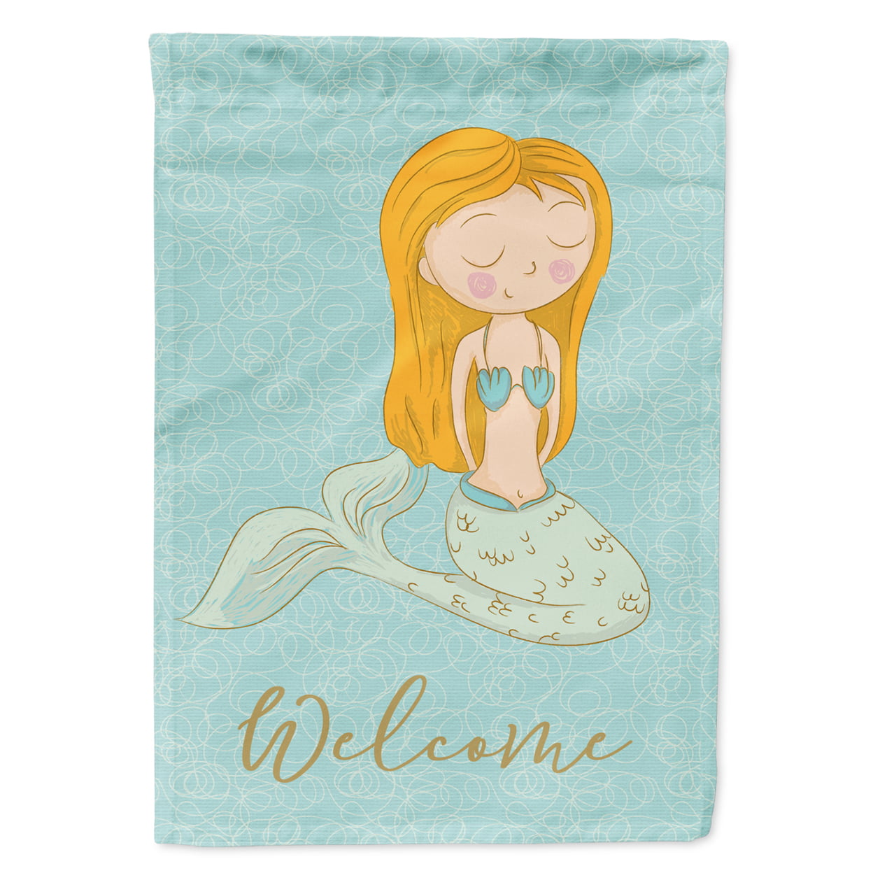 Mermaid Welcome Flag Garden Size