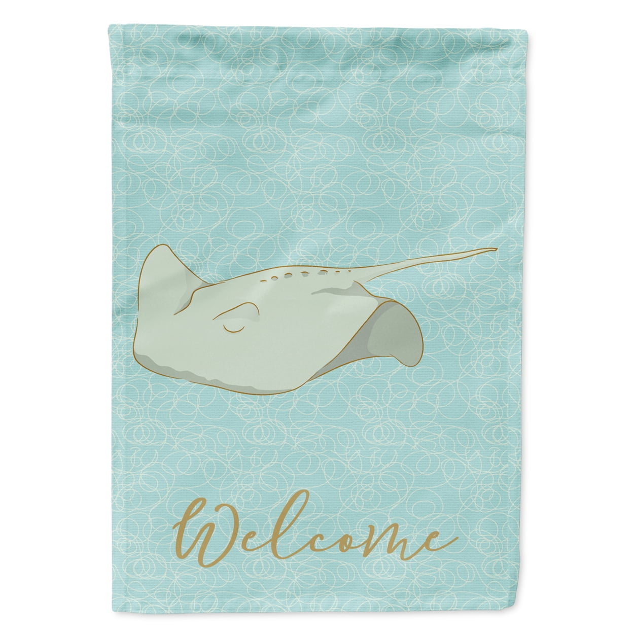 Sting Ray Welcome Flag Garden Size