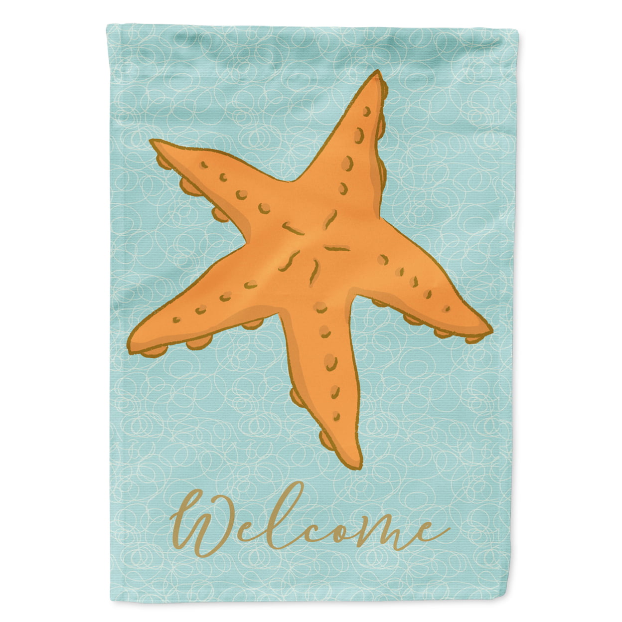Starfish Welcome Flag Garden Size