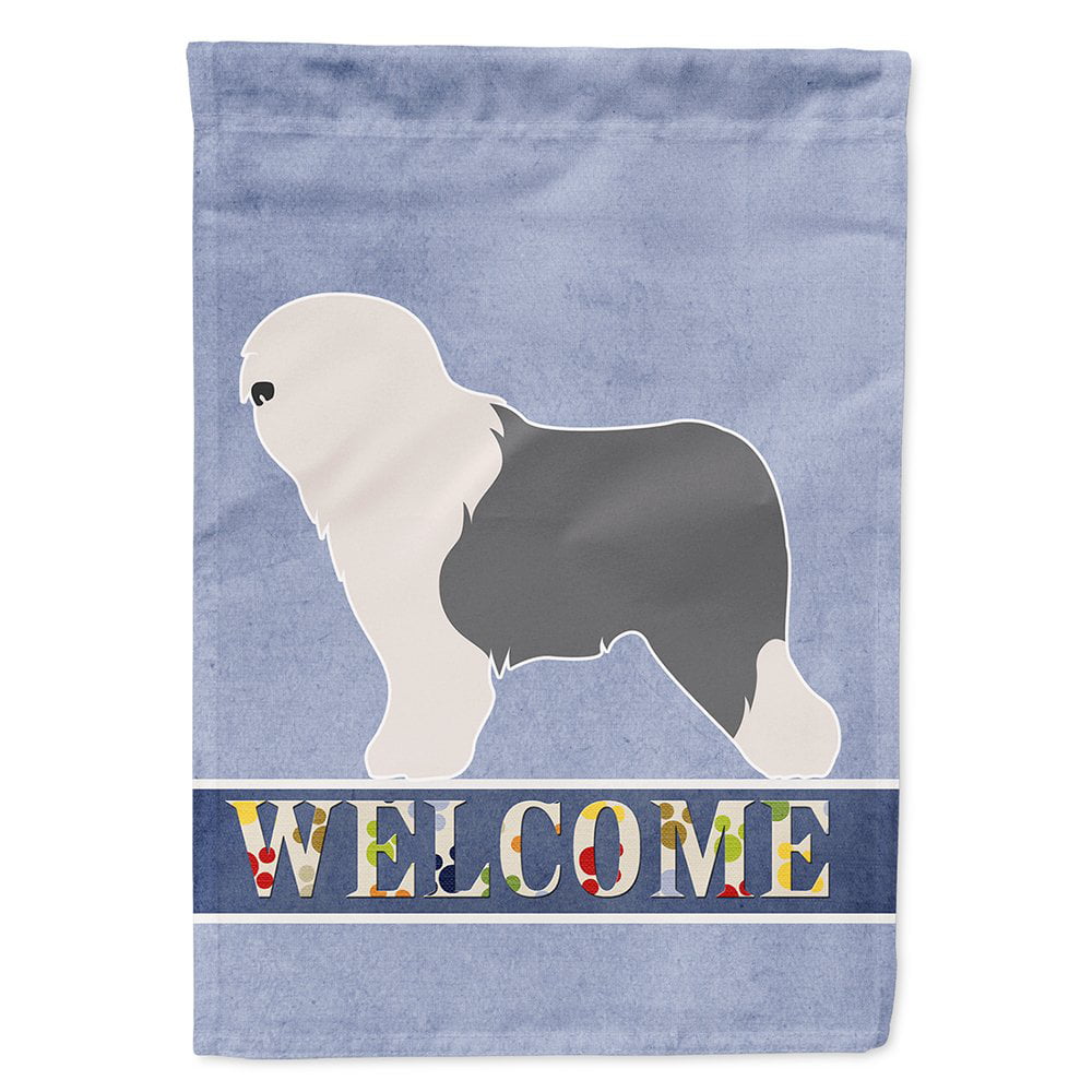 BB8294CHF Old English Sheepdog Bobtail Flag Canvas House Size