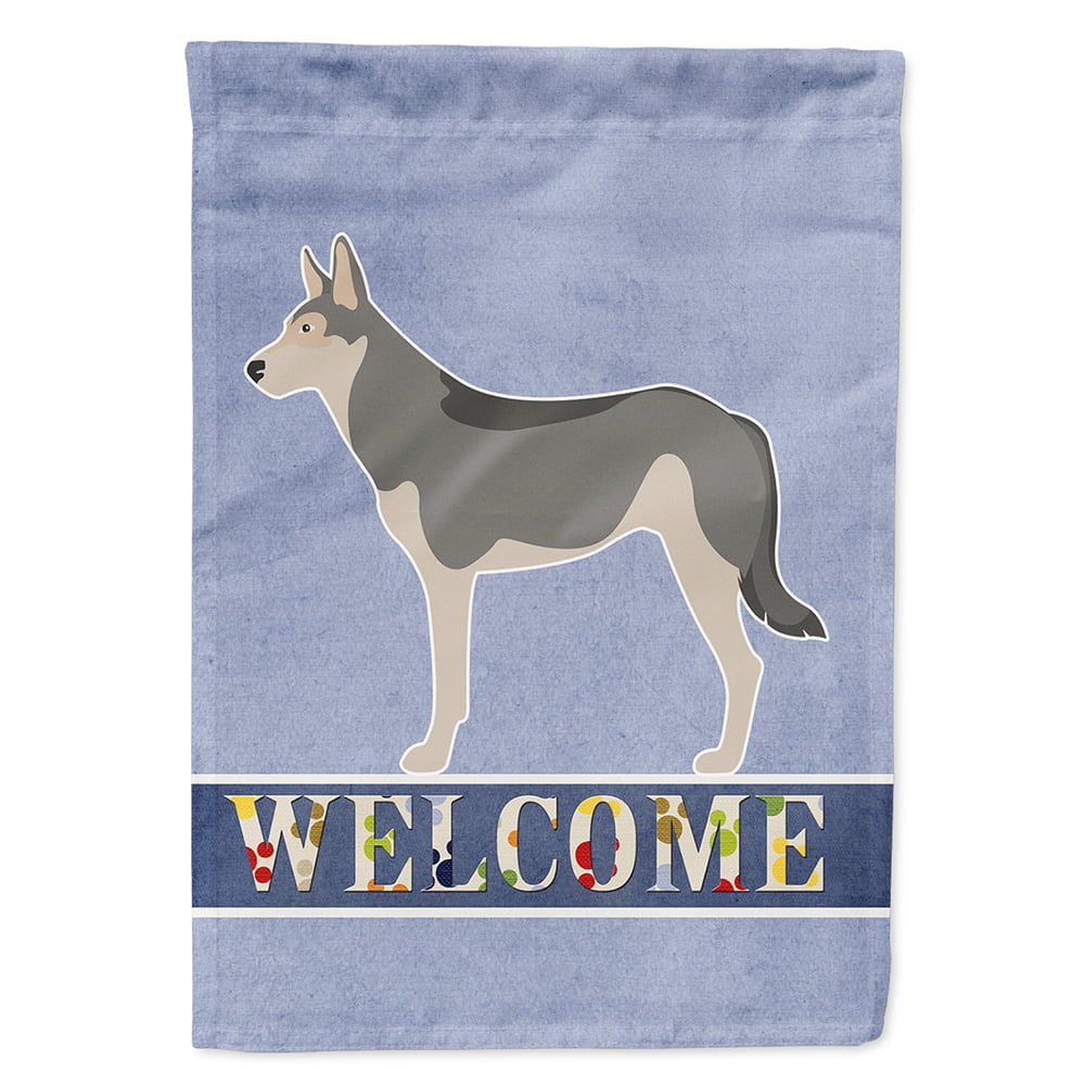 Saarloos Wolfdog Welcome Flag Canvas House Size